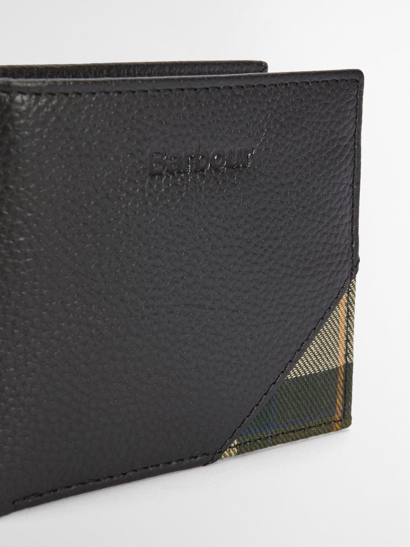  image of barbour-tarbert-leather-wallet-black