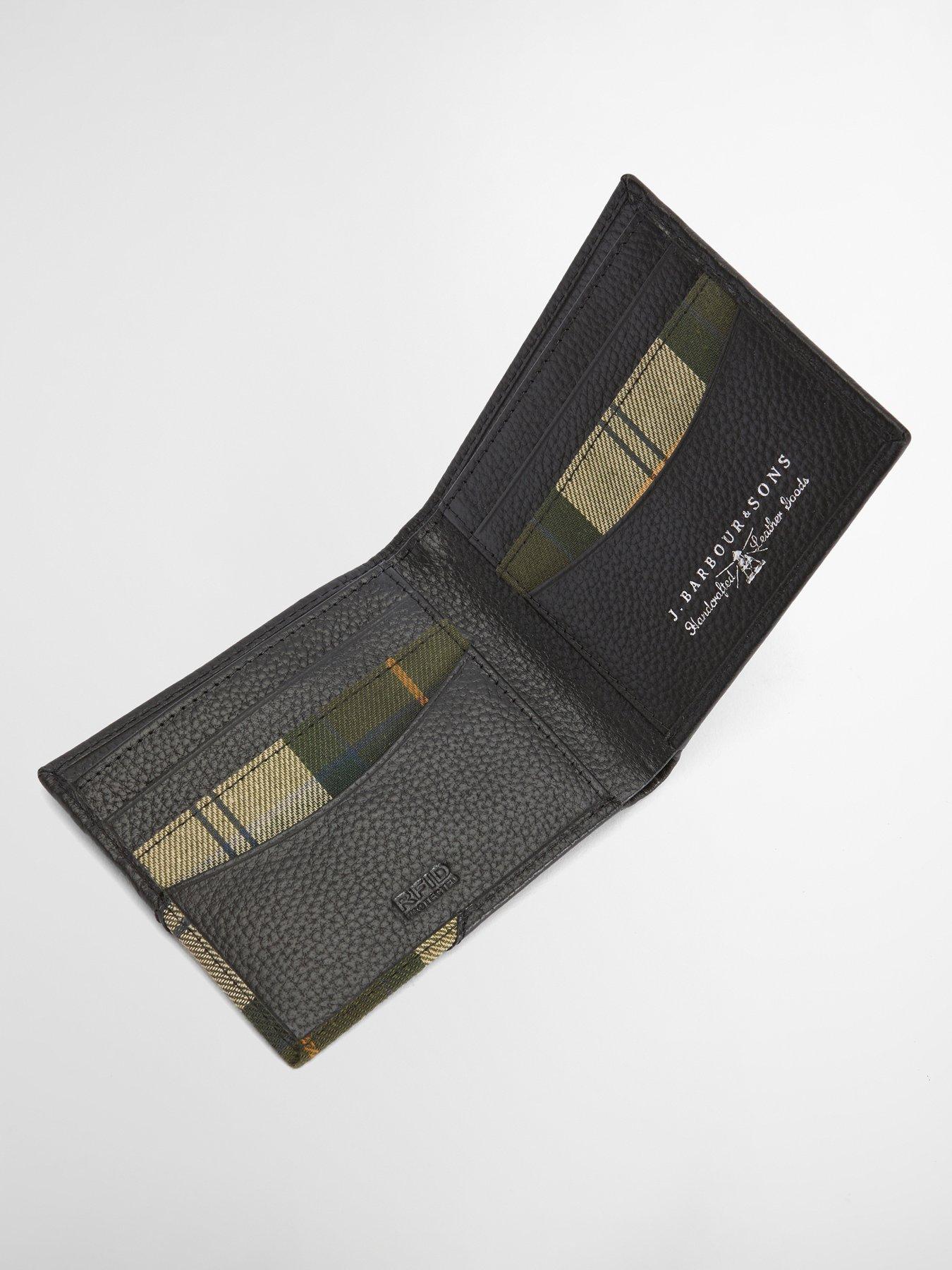  image of barbour-tarbert-leather-wallet-black