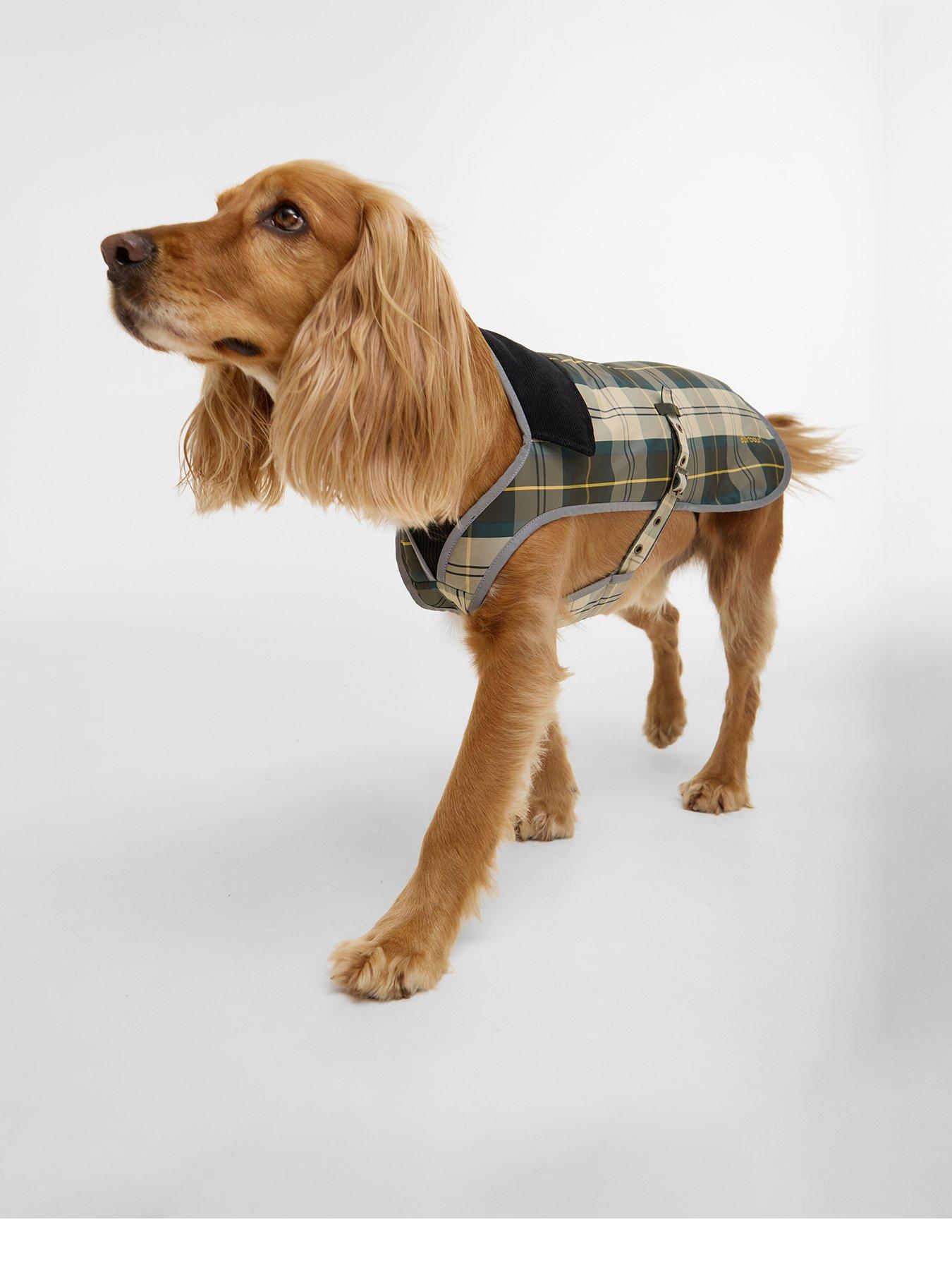 Image 1 of 5 of Barbour Tartan Waterproof Dog Coat - Green