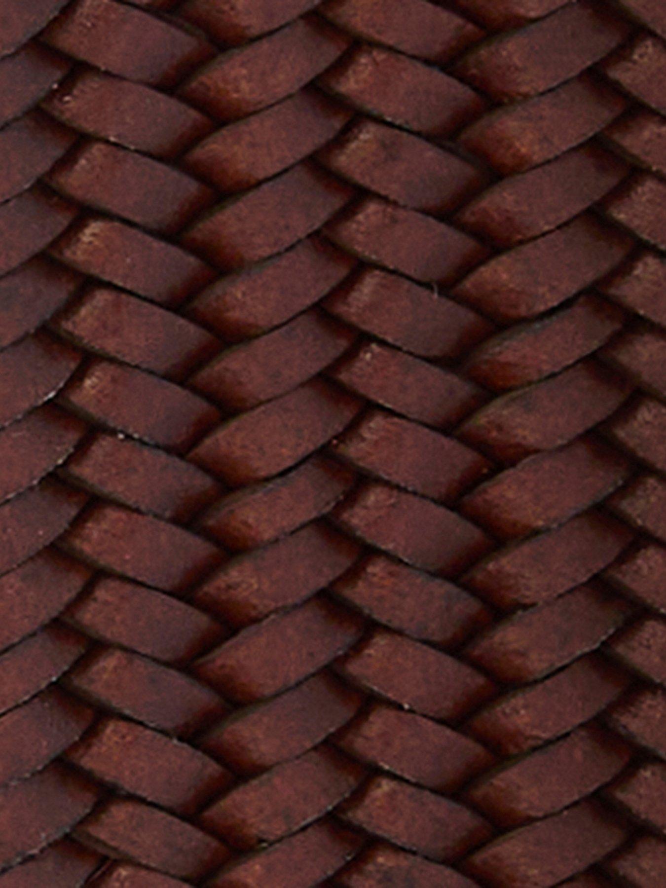  image of barbour-stretch-leather-belt-brown