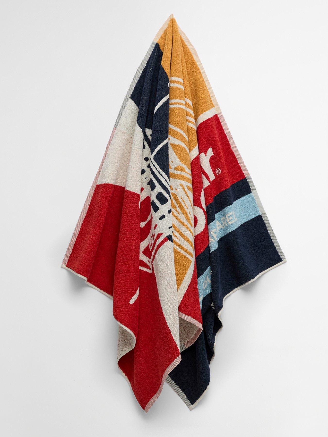 Image 2 of 5 of Barbour Archive Beach Towel - Blue