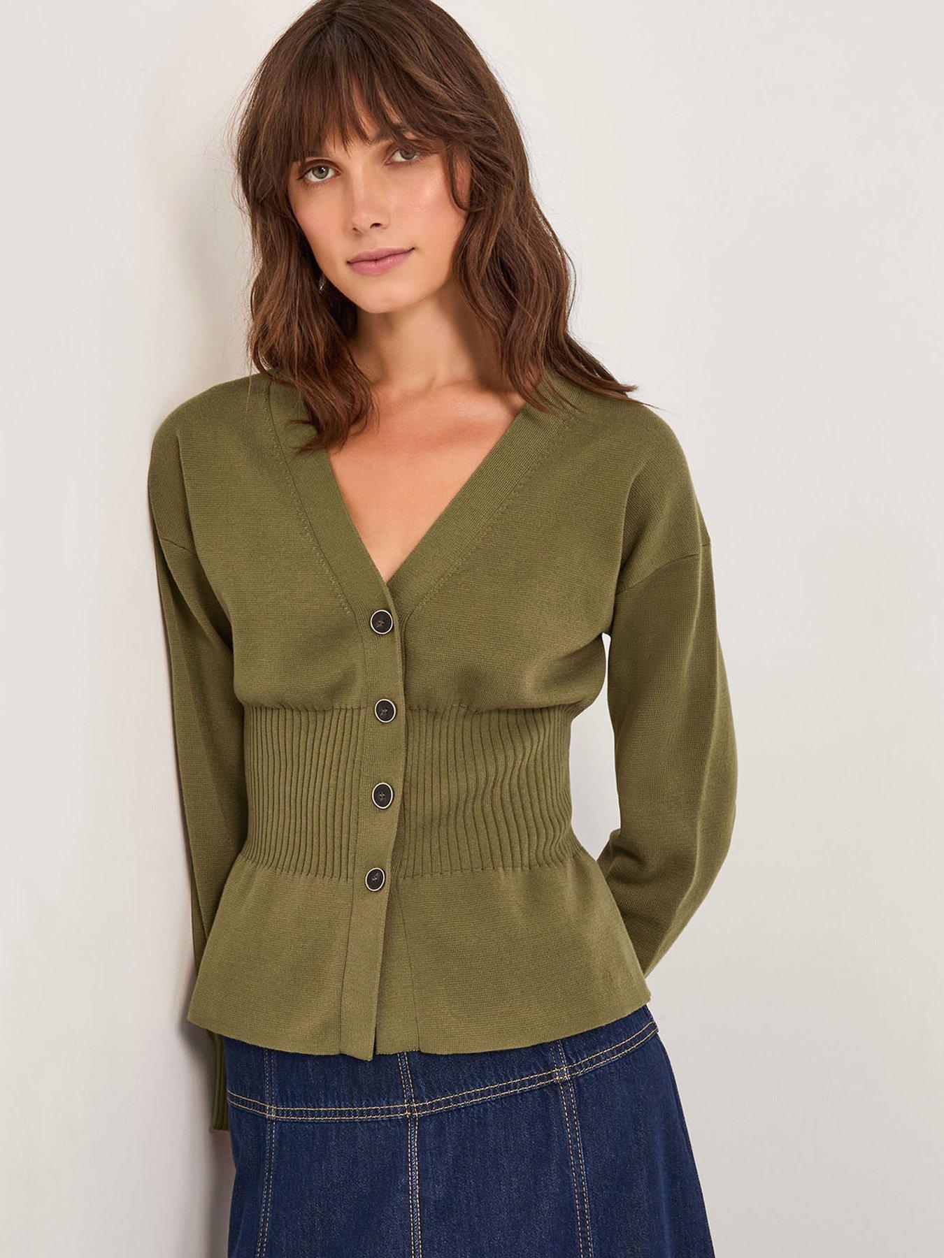 Image 1 of 5 of Monsoon Suzy Shaped Cardigan