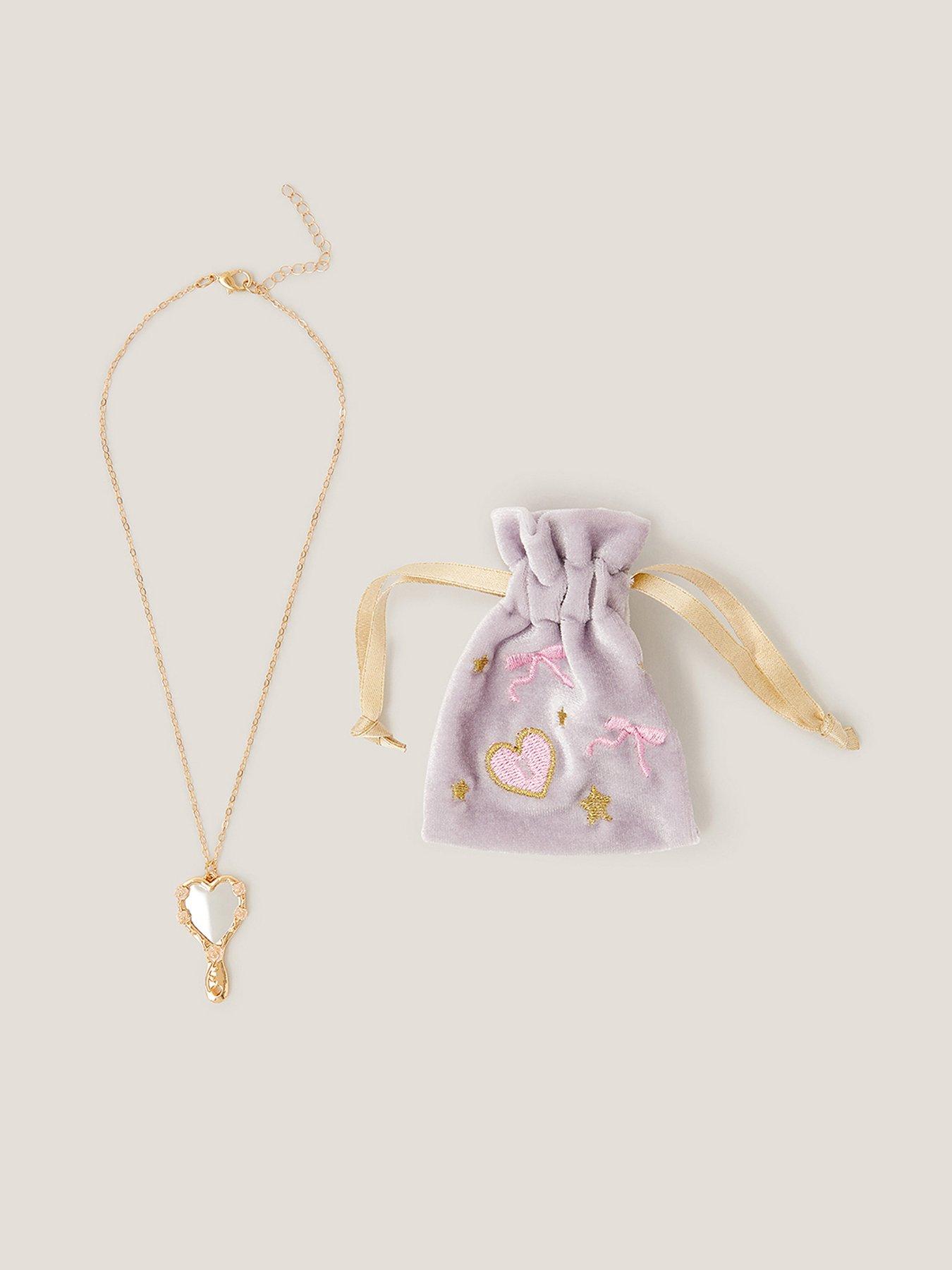 Monsoon Girls Magic Mirror Necklace Pouch - Gold