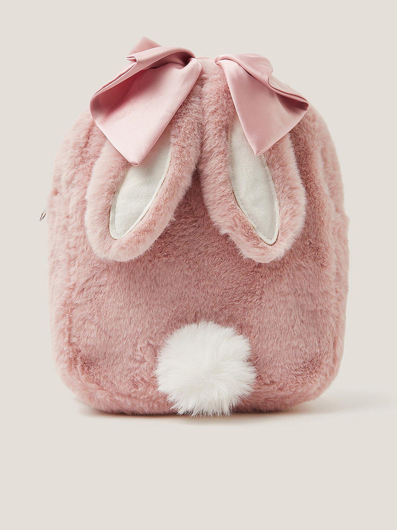 Image 1 of 4 of Monsoon Girls Beau Bunny Fluffy Backpack - Pink