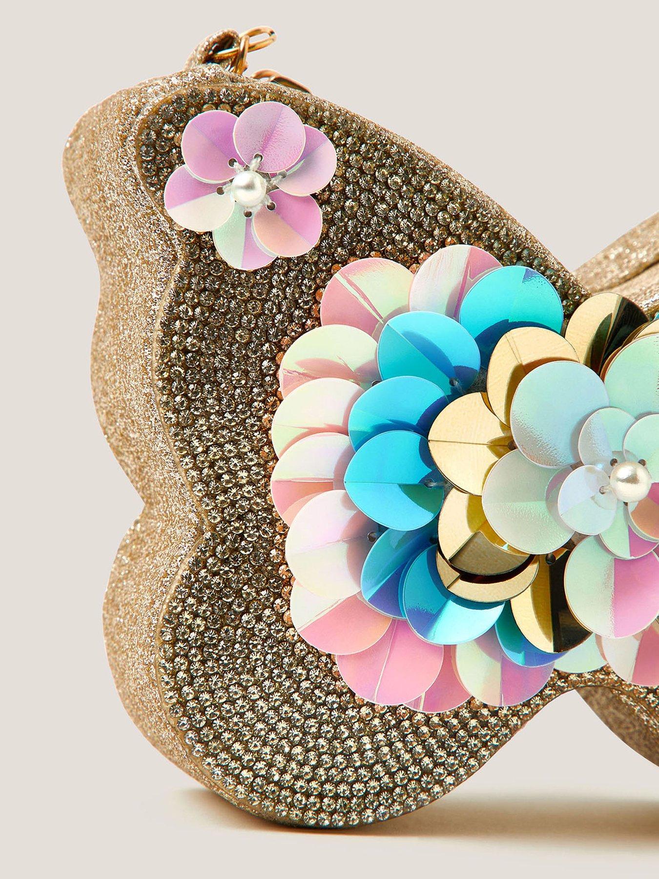 stillFront image of monsoon-girls-sequin-spray-butterfly-bag-multi