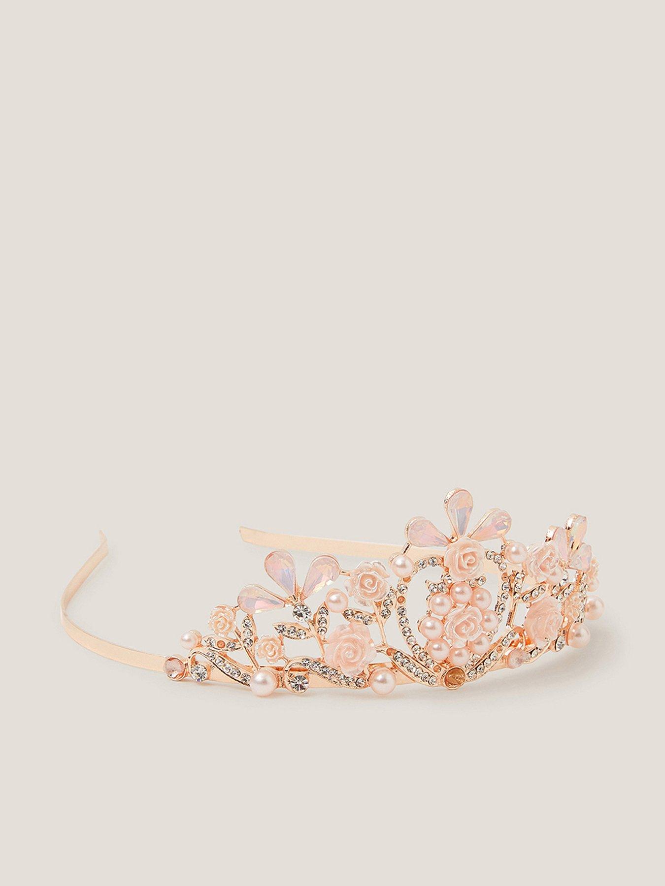 Monsoon Girls Sophia Heart Tiara - Gold