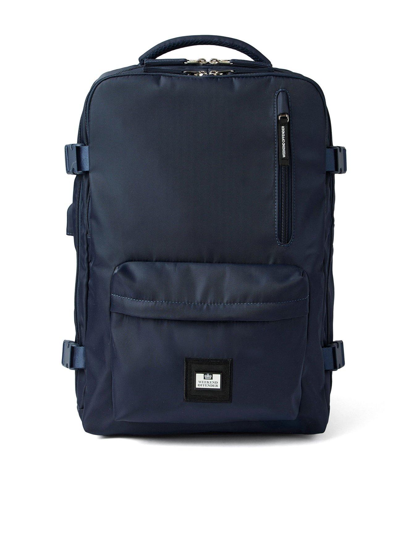 Image 1 of 7 of Weekend Offender Weekend Offender Overnighter Multi Pocket Backpack - Navy