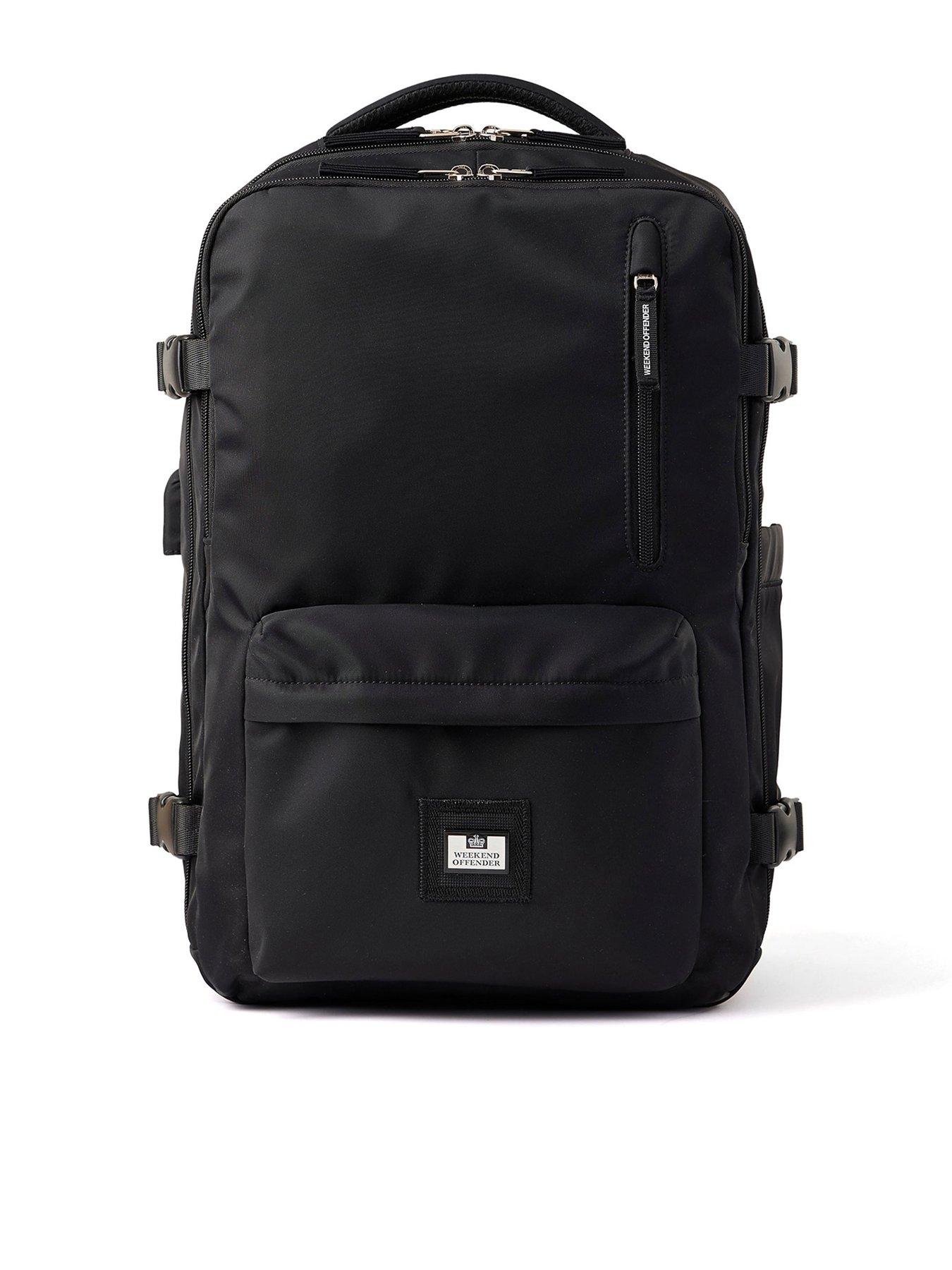 Image 1 of 7 of Weekend Offender Overnighter Multi Pocket Backpack - Black