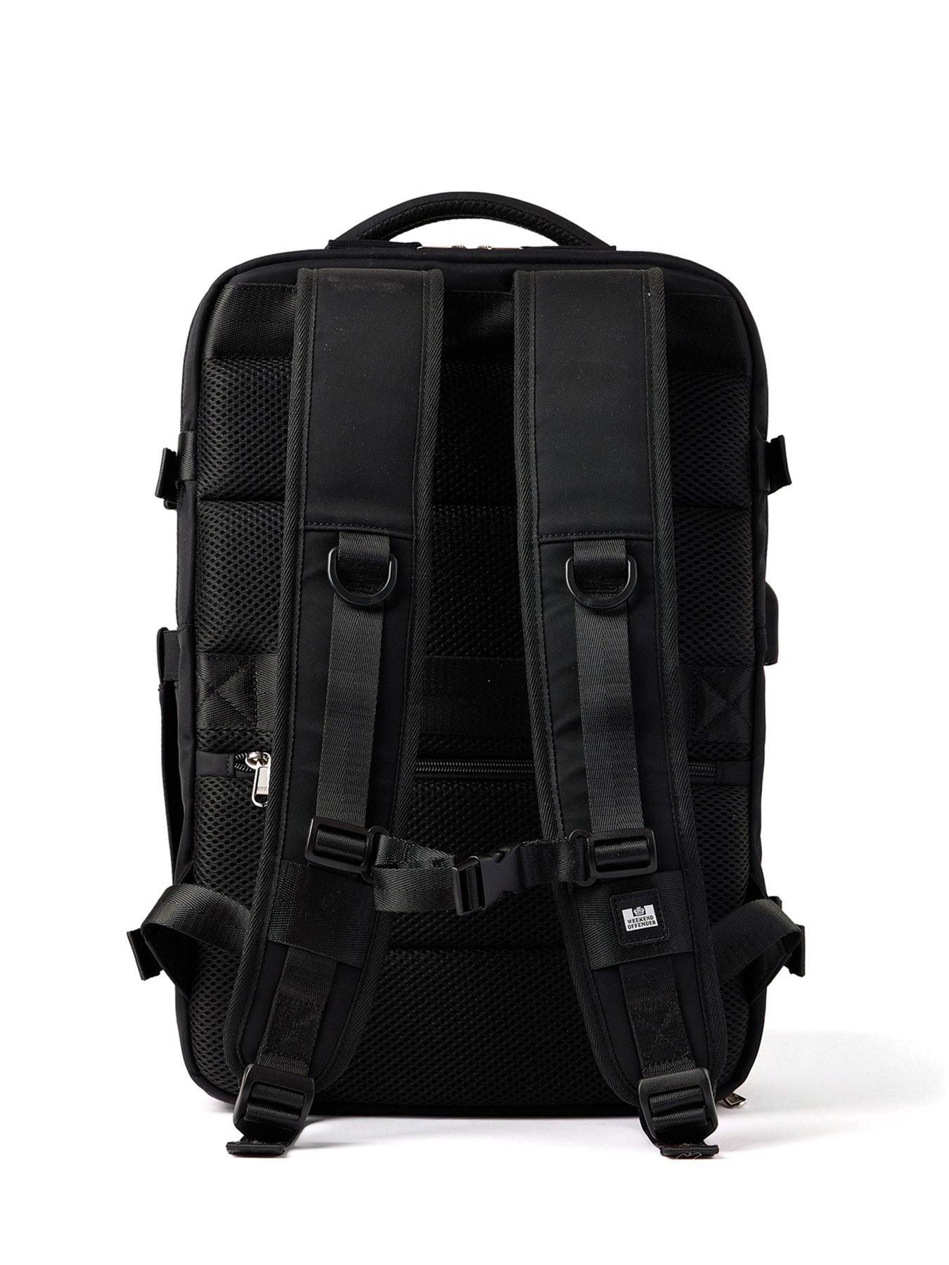 Image 3 of 7 of Weekend Offender Overnighter Multi Pocket Backpack - Black