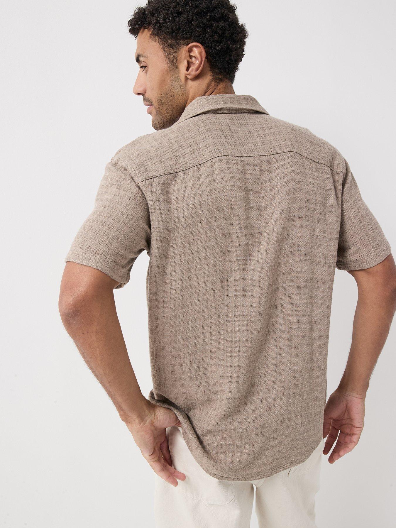 Image 2 of 6 of ONLY & SONS Latham Short Sleeve Resort Shirt - Beige