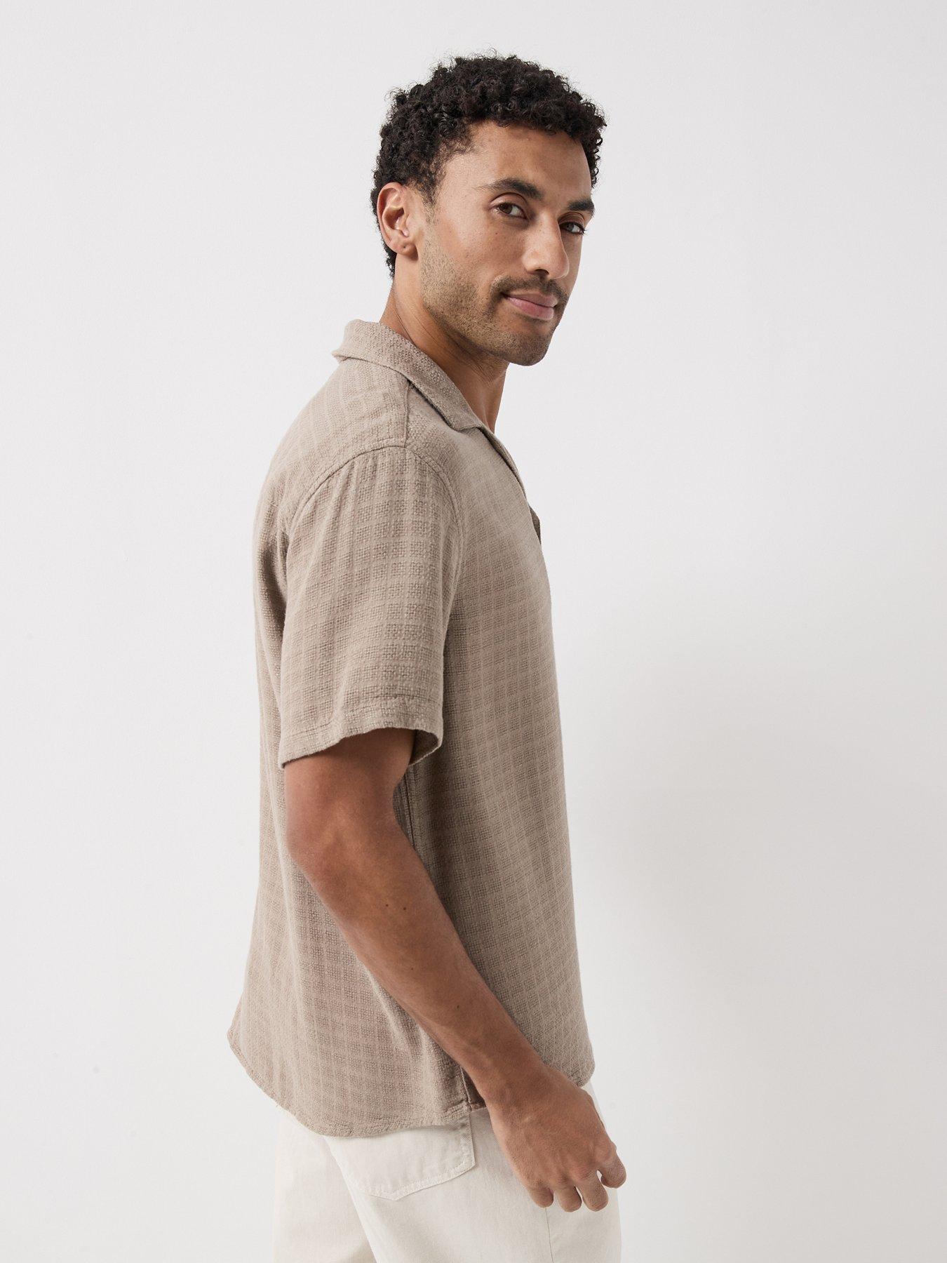 Image 4 of 6 of ONLY & SONS Latham Short Sleeve Resort Shirt - Beige