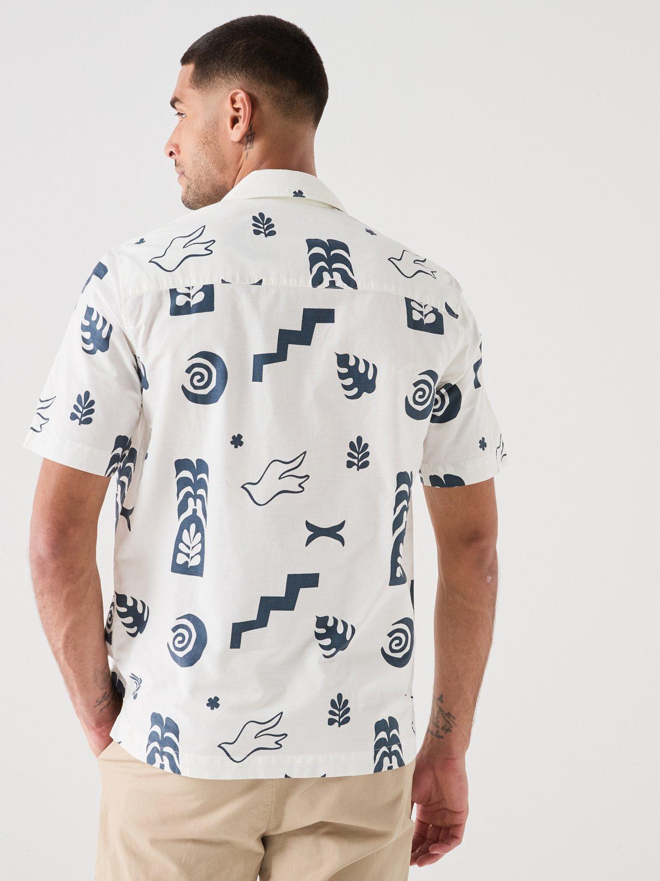  image of only-sons-resort-short-sleeve-shirt-white