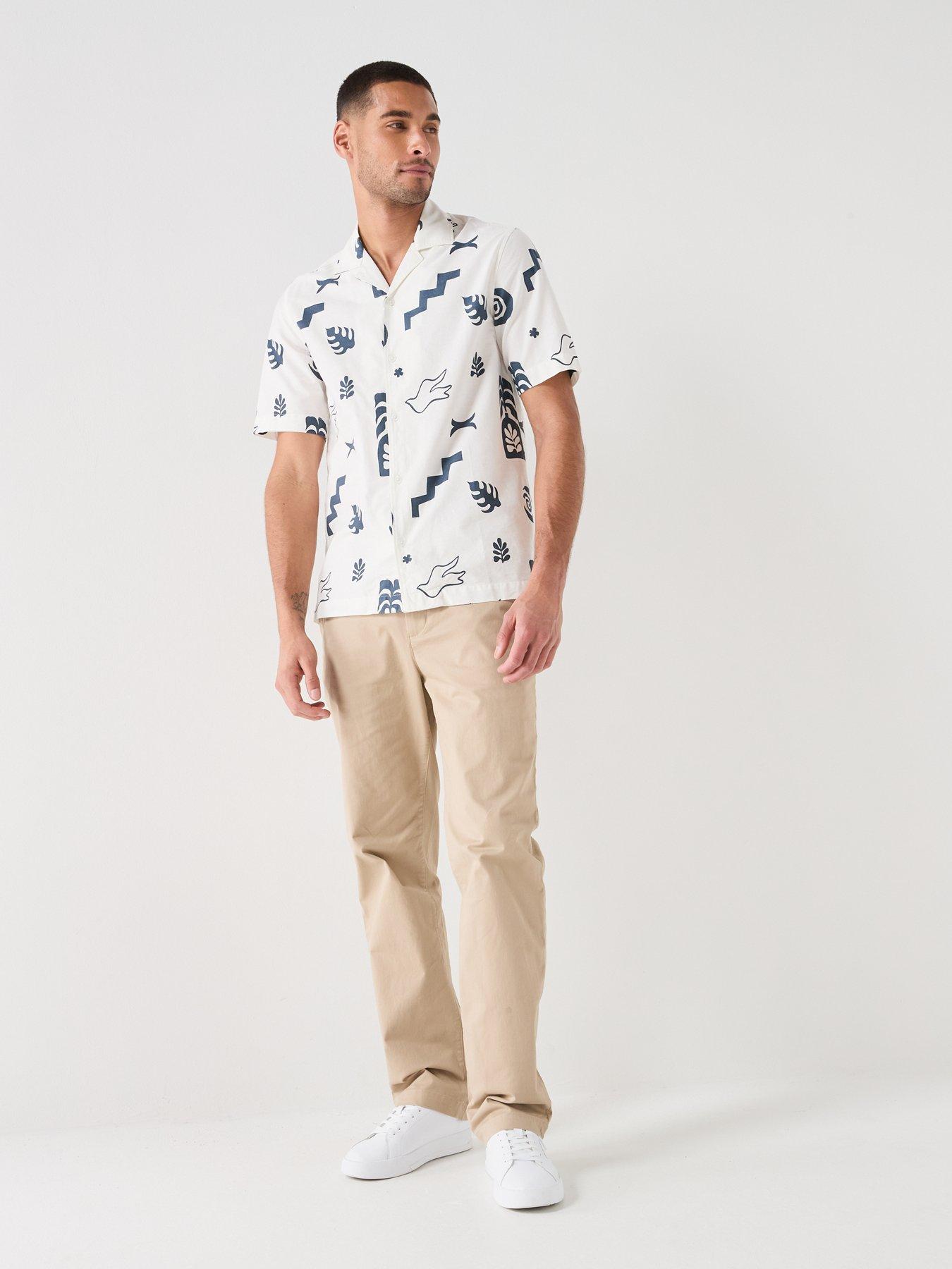  image of only-sons-resort-short-sleeve-shirt-white