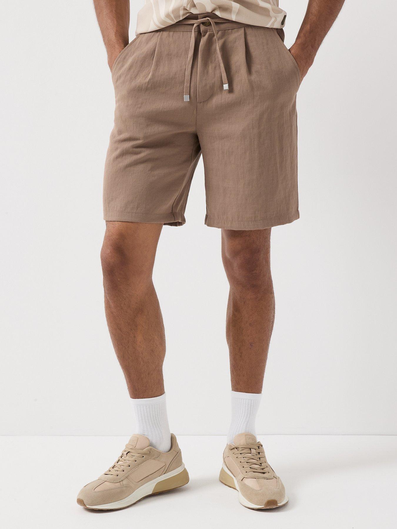 image of only-sons-wake-loose-shorts-brown