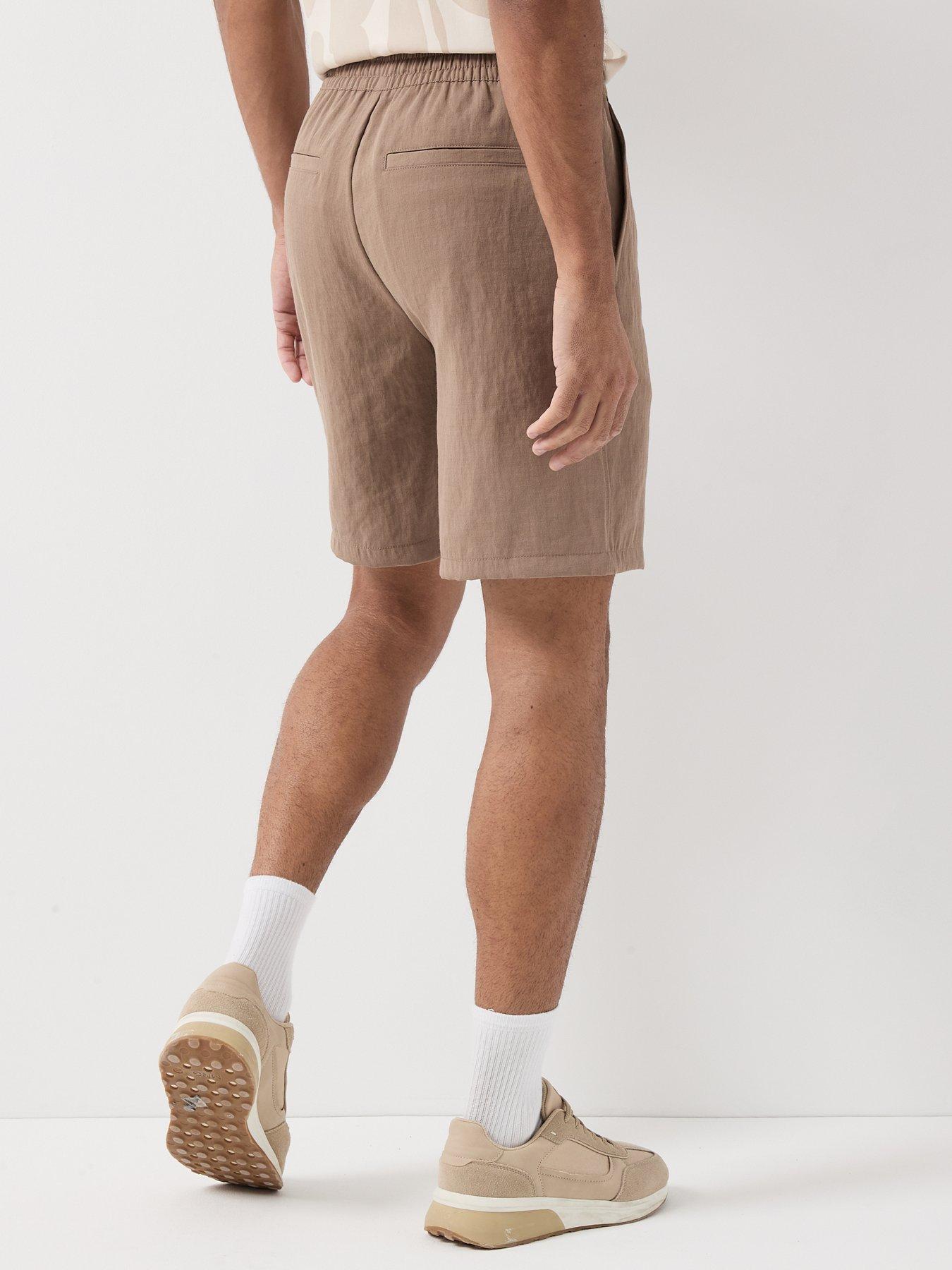 stillFront image of only-sons-wake-loose-shorts-brown