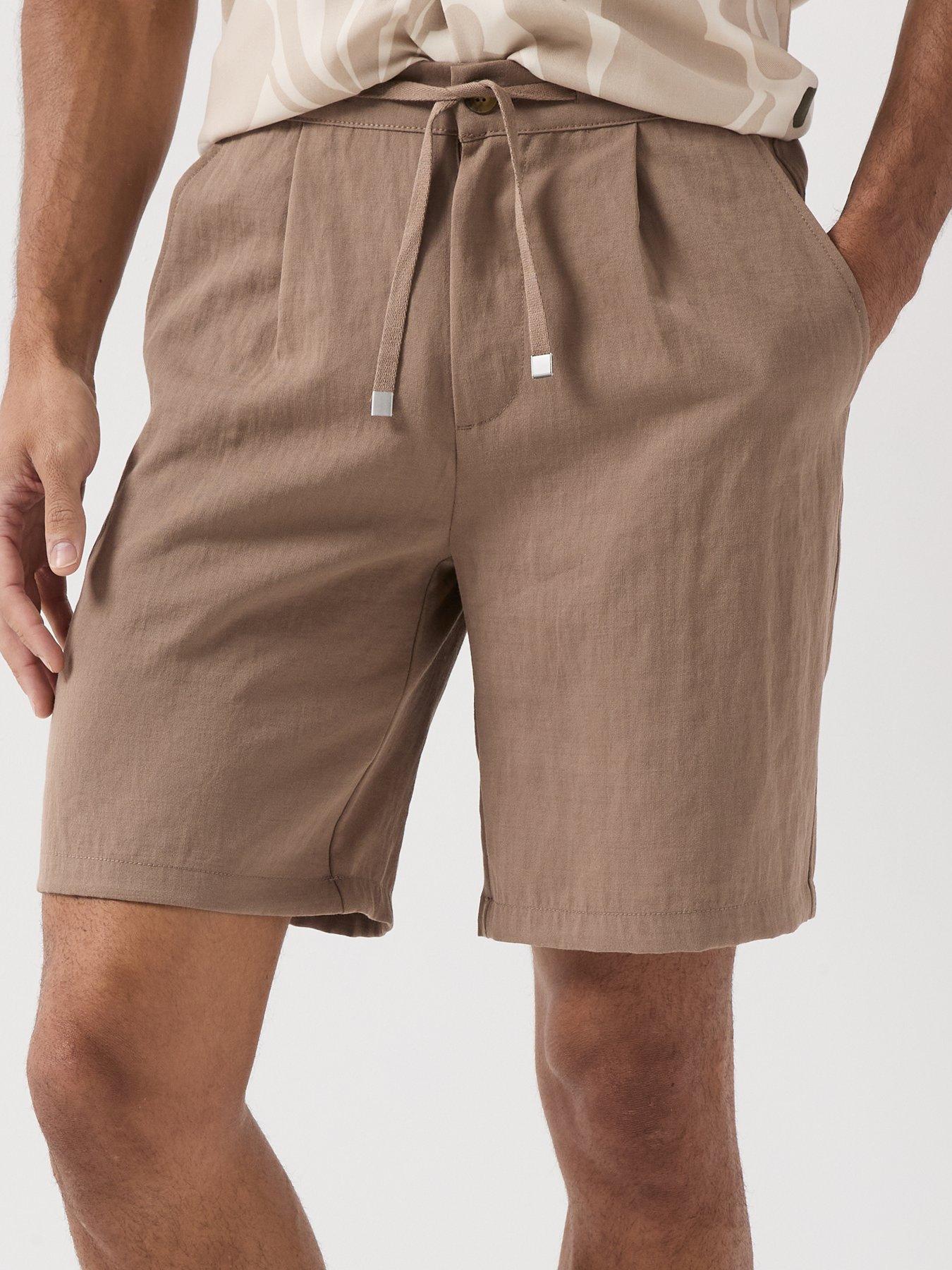 image of only-sons-wake-loose-shorts-brown