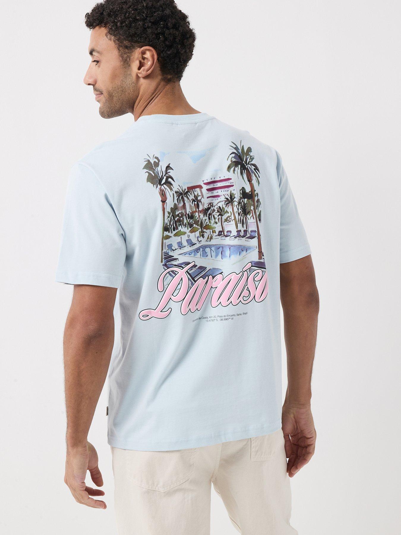 ONLY & SONS Malik Tropico T-Shirt - Blue