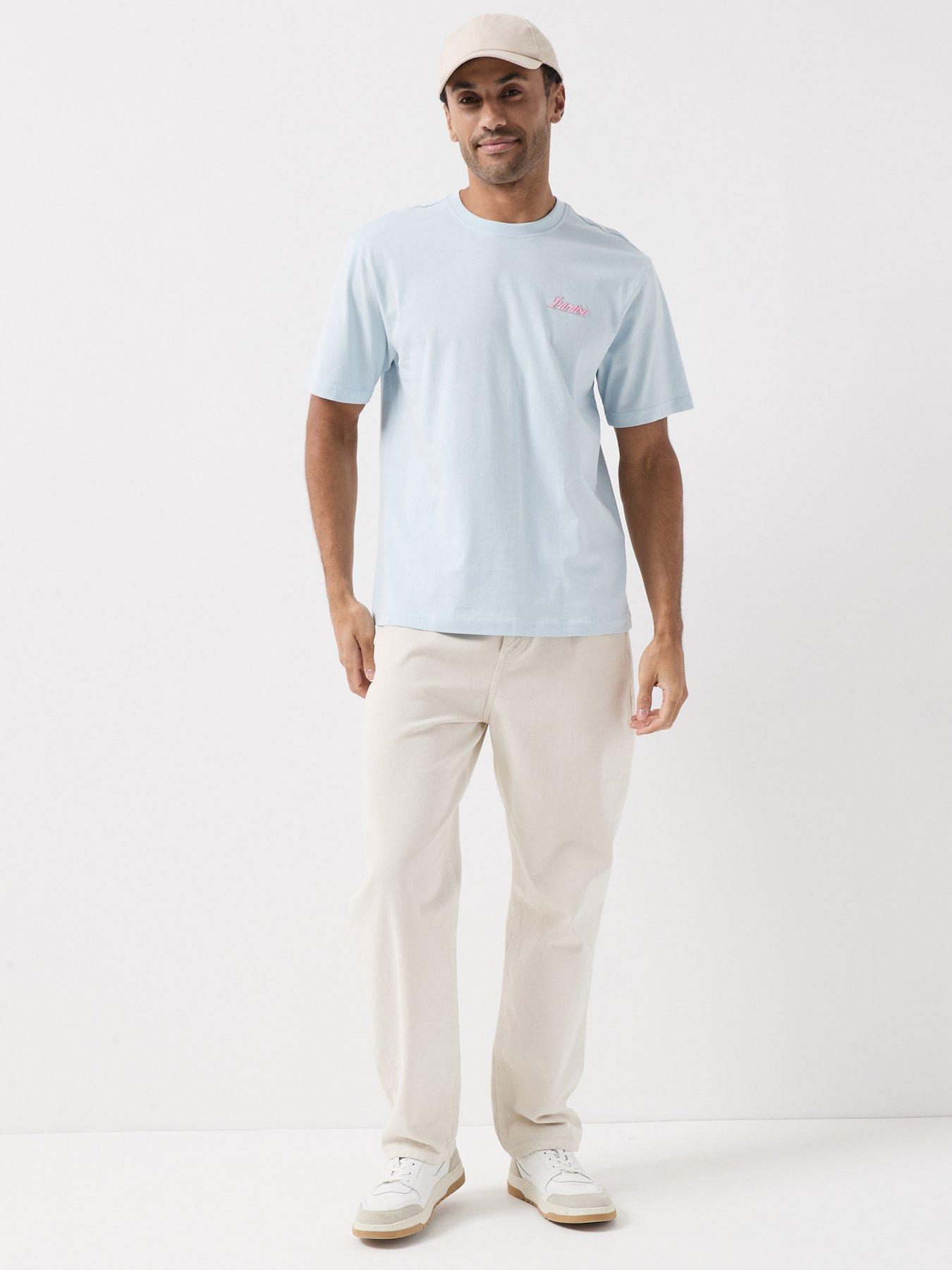 Image 3 of 6 of ONLY & SONS Malik Tropico T-Shirt - Blue