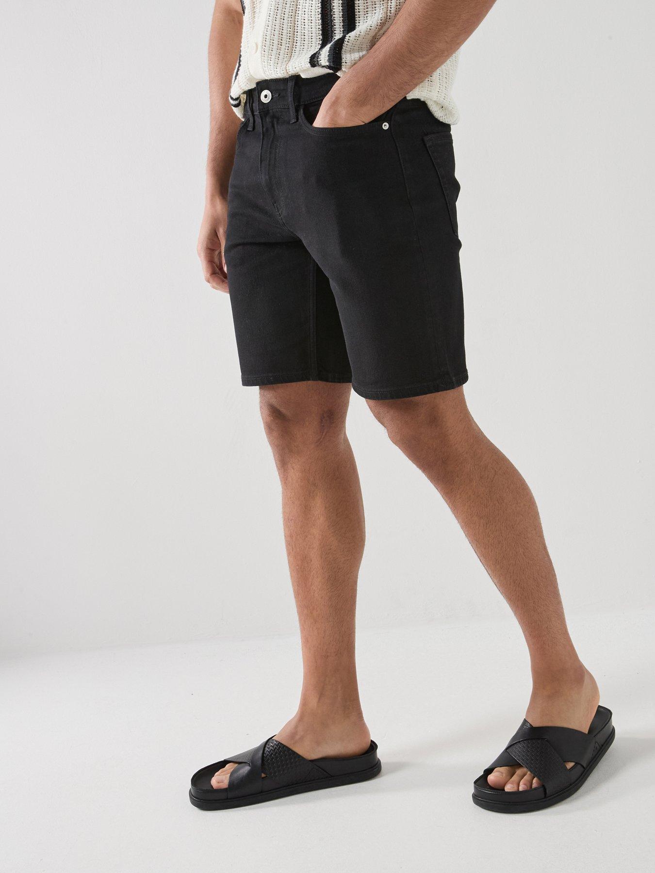 ONLY & SONS Weft Box Pim Denim Shorts - Black