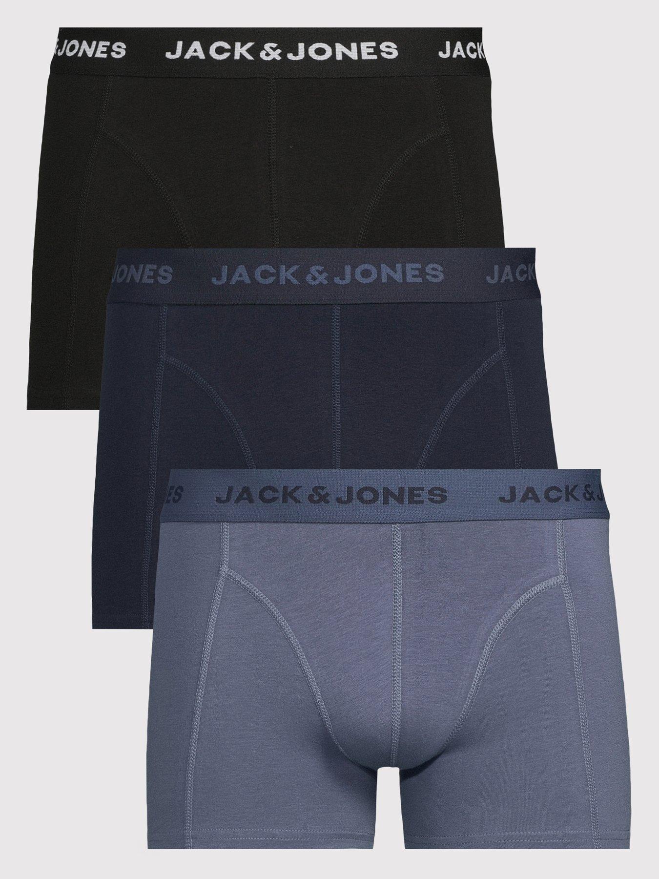 front image of jack-jones-jeremiah-trunks-3-pack-navy