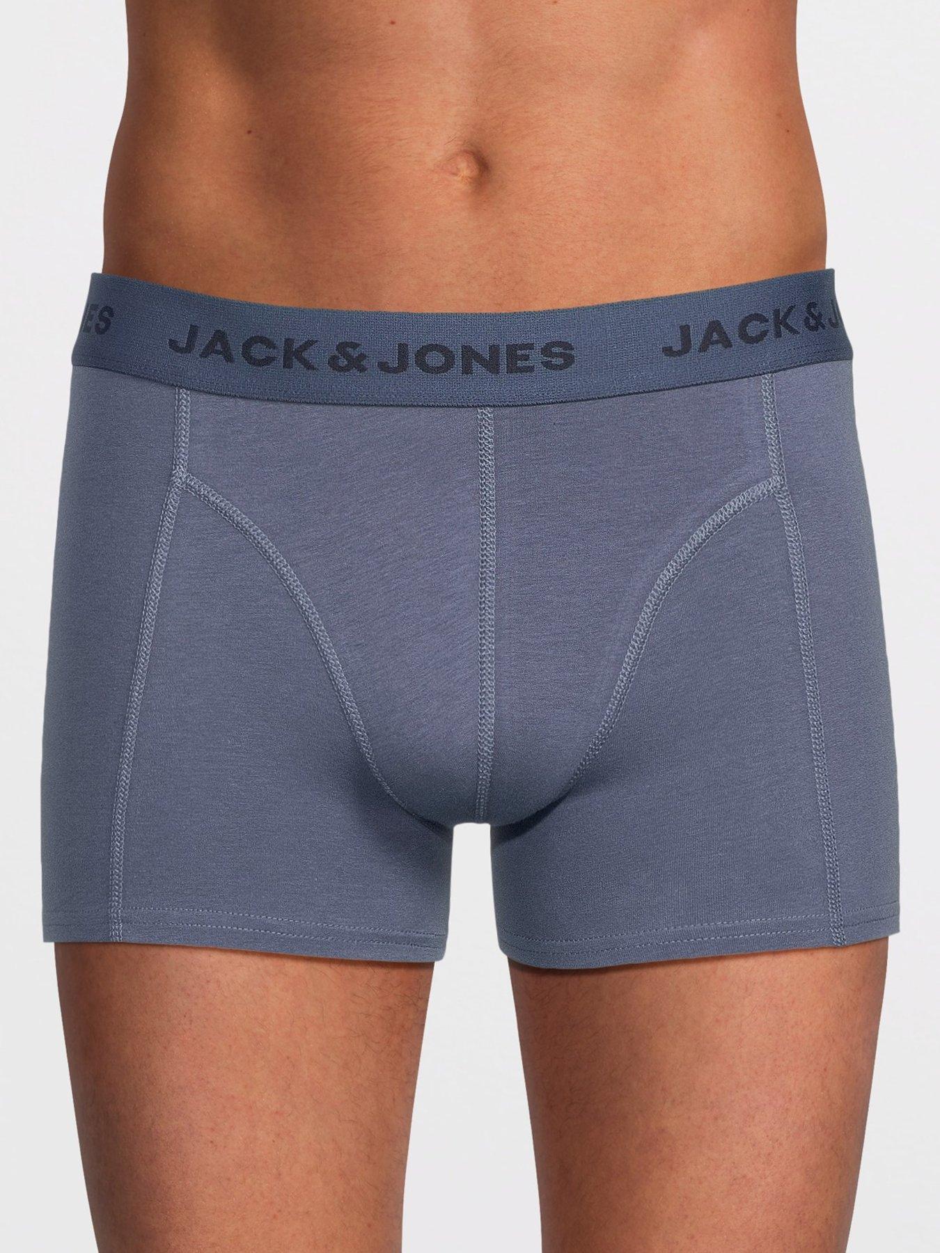  image of jack-jones-jeremiah-trunks-3-pack-navy