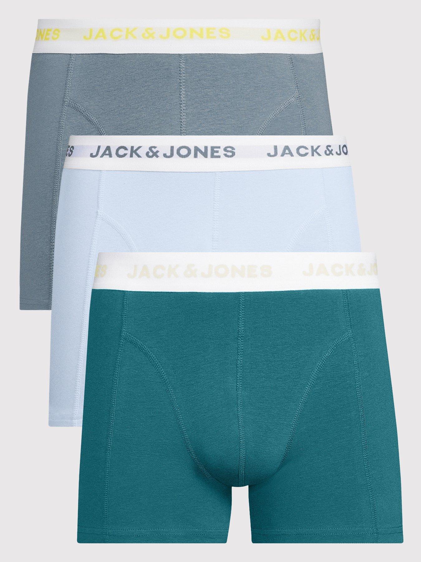Image 1 of 4 of Jack & Jones Dean Trunks 3 Pack - Multi