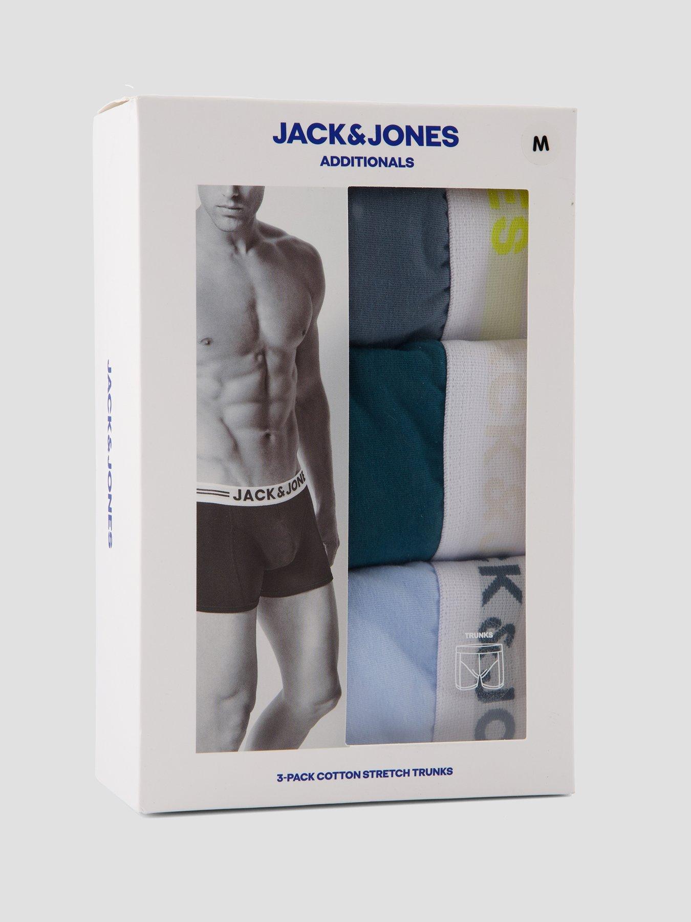 Image 4 of 4 of Jack & Jones Dean Trunks 3 Pack - Multi