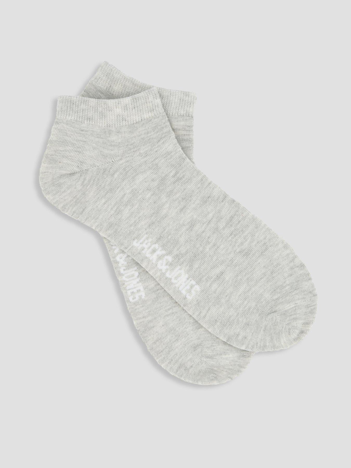 Image 2 of 3 of Jack & Jones Delan Short Crew Socks 7 Pack - White/Black/Grey