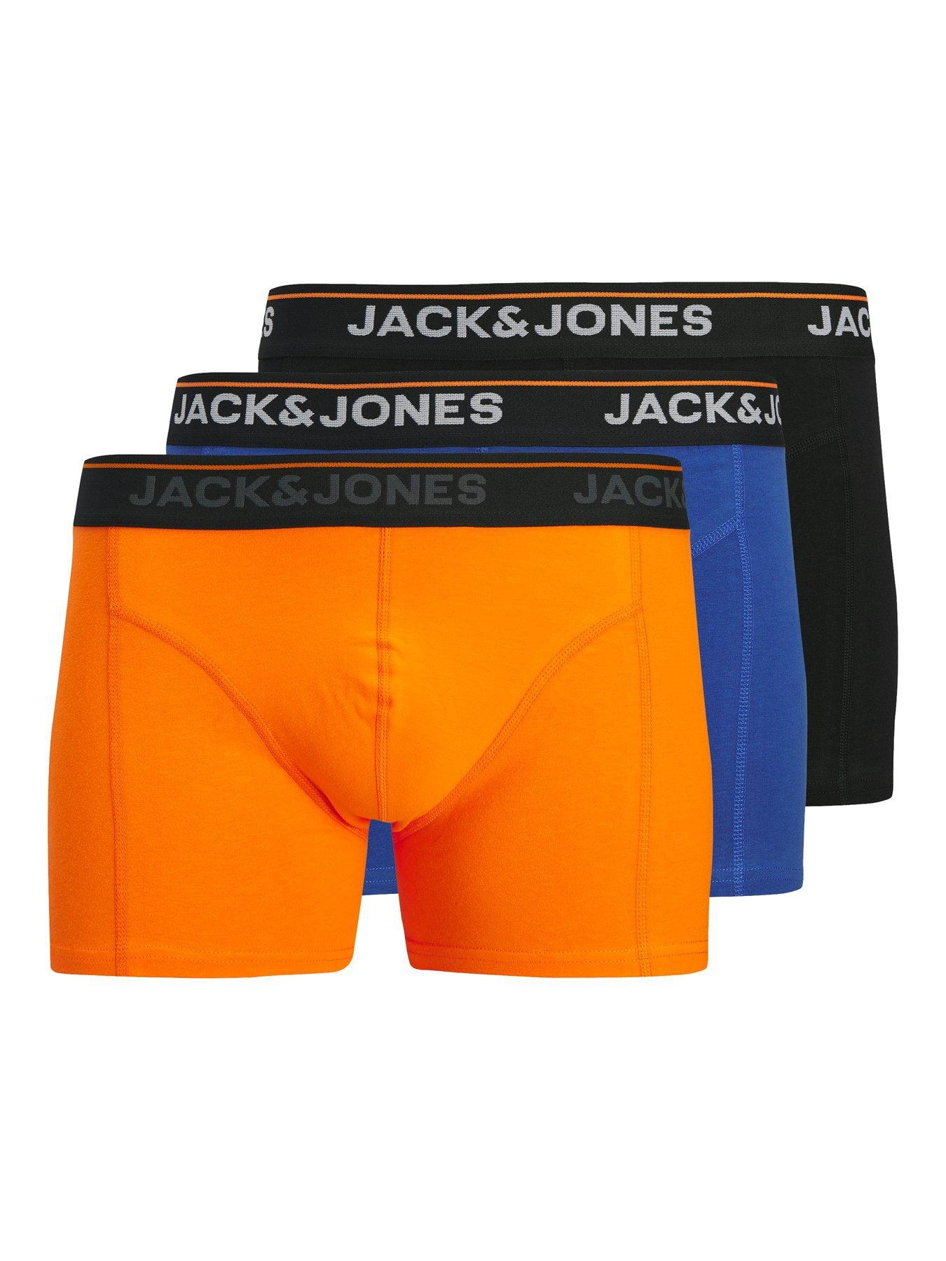 Image 1 of 3 of Jack & Jones Plus Theodore Solid Trunks 3 Pack - Multi