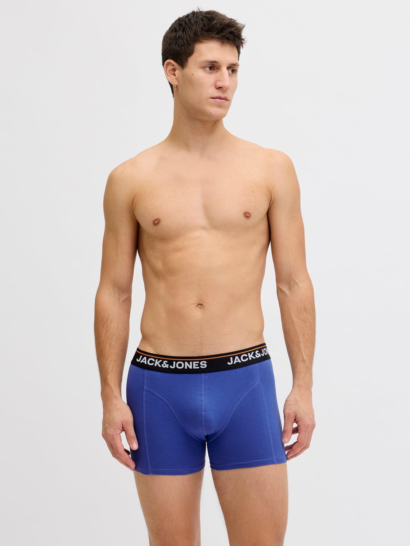 Image 2 of 3 of Jack & Jones Plus Theodore Solid Trunks 3 Pack - Multi