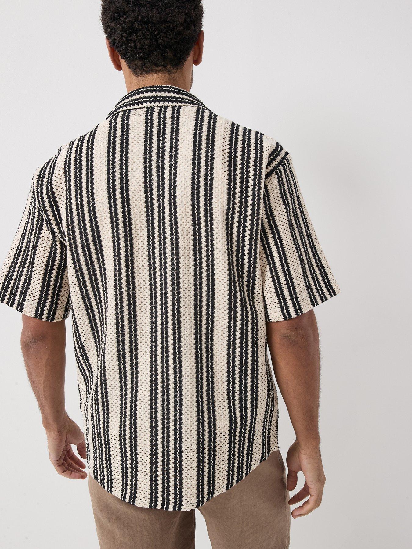  image of only-sons-dani-crochet-short-sleeve-shirt-cloud-dancer