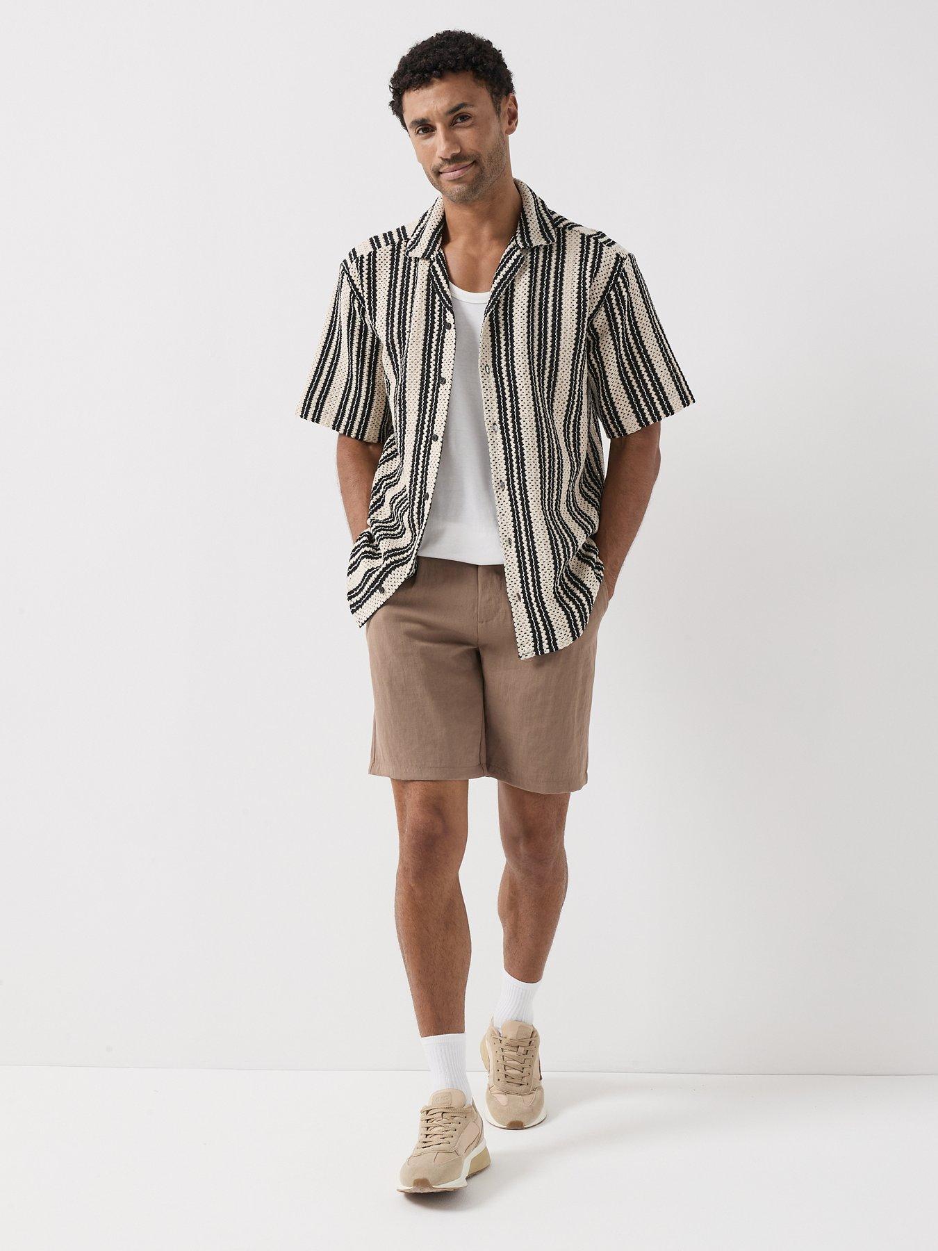  image of only-sons-dani-crochet-short-sleeve-shirt-cloud-dancer