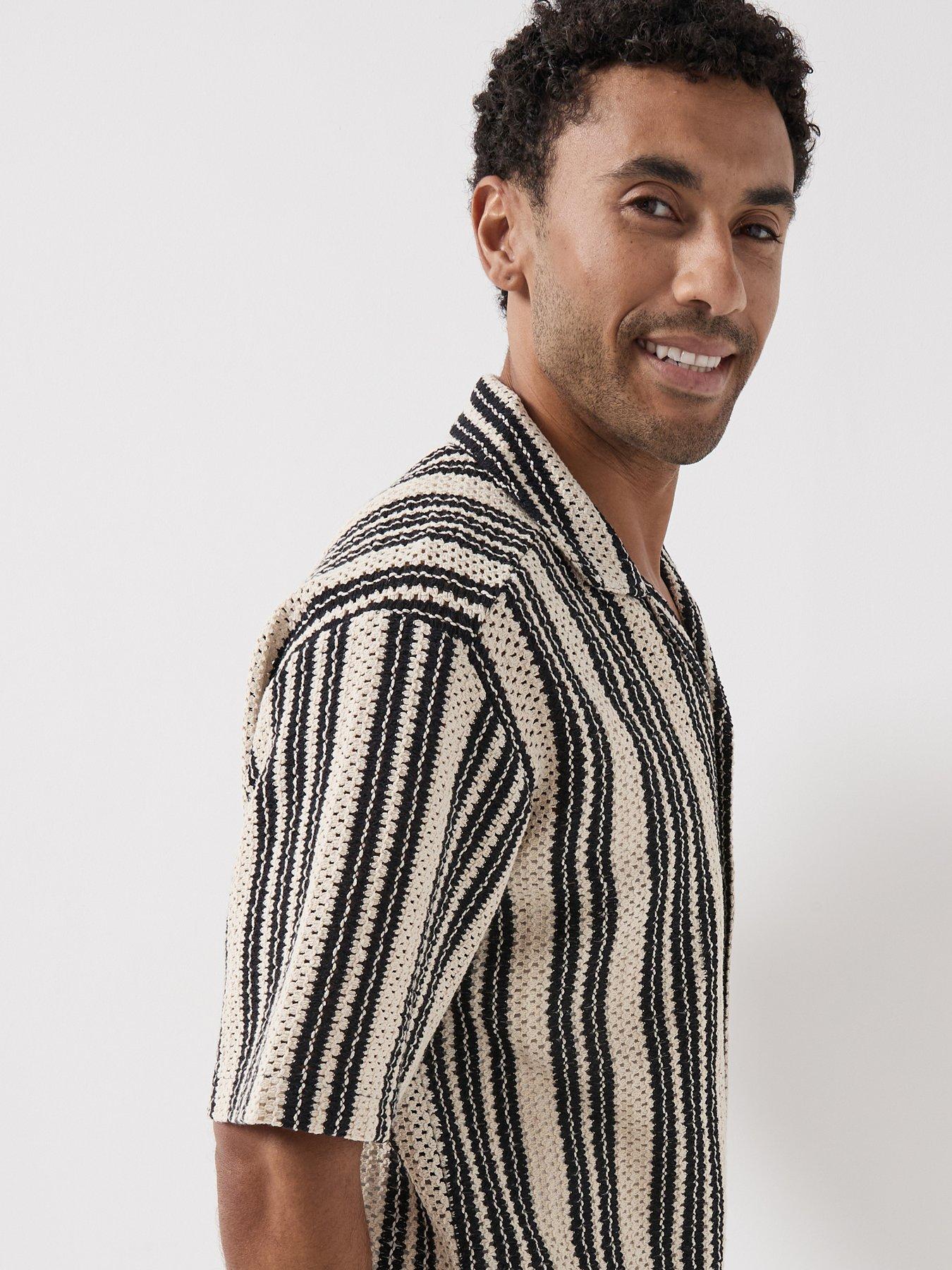  image of only-sons-dani-crochet-short-sleeve-shirt-cloud-dancer