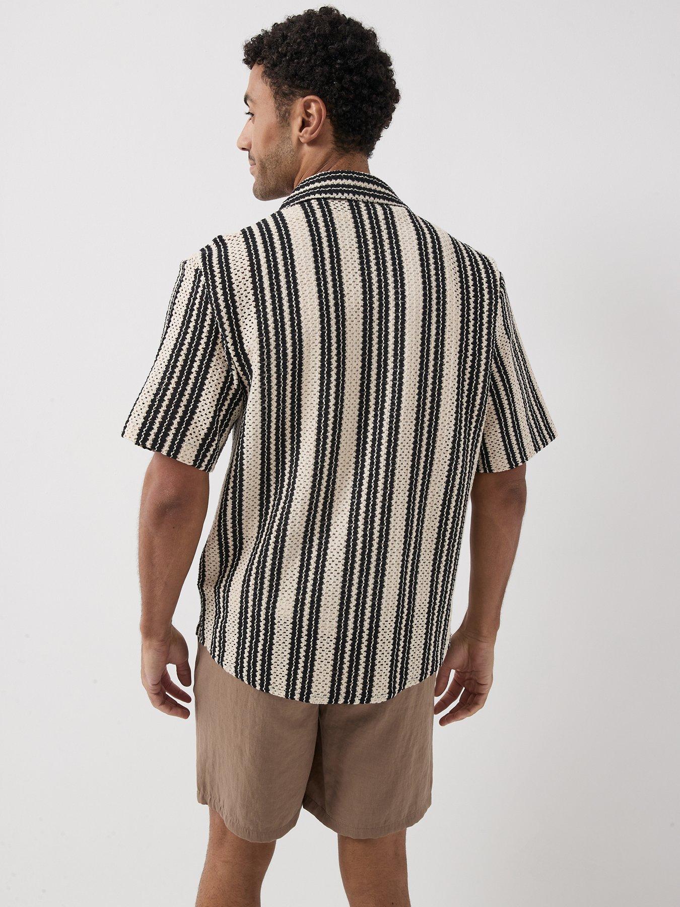  image of only-sons-dani-crochet-short-sleeve-shirt-cloud-dancer
