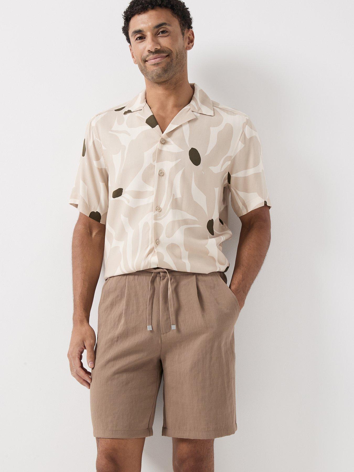 ONLY & SONS Dash Life Short Sleeve Resort Shirt - Silver Lining