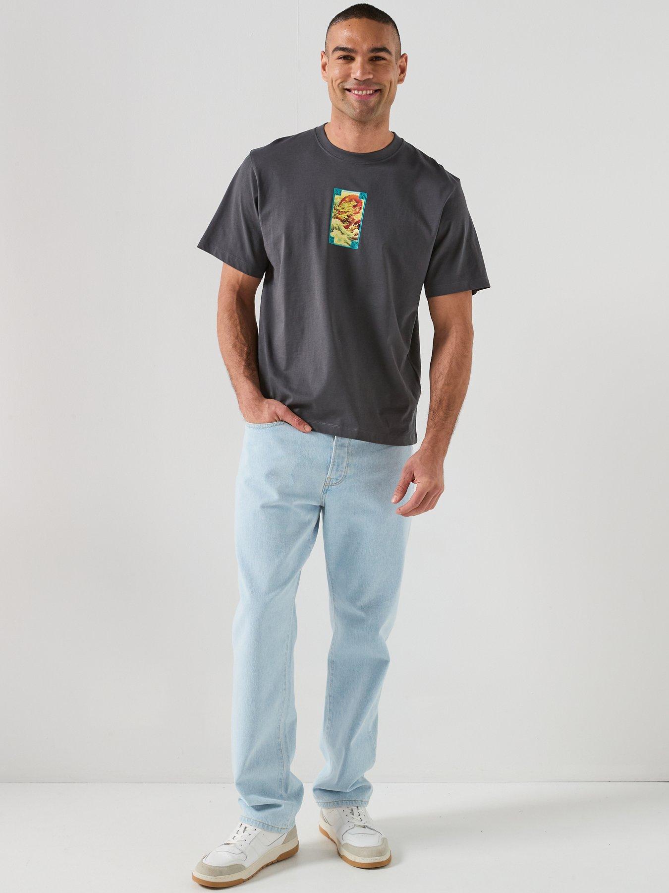  image of only-sons-edge-straight-fit-jeans-blue