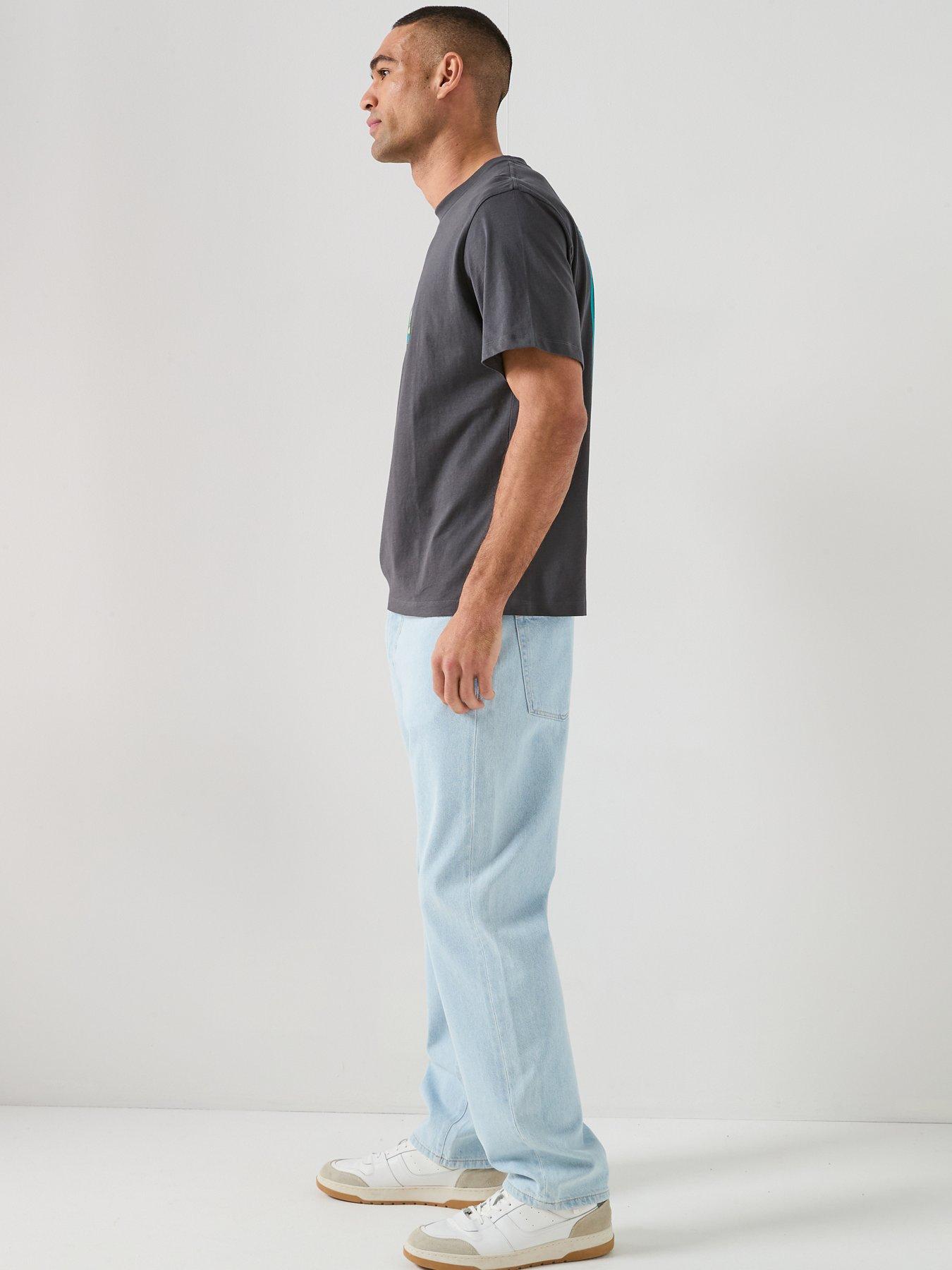  image of only-sons-edge-straight-fit-jeans-blue