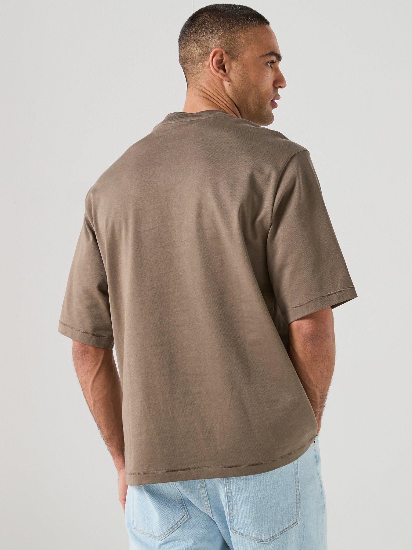 Image 2 of 6 of ONLY & SONS Millenium Oversized T-Shirt - Beige