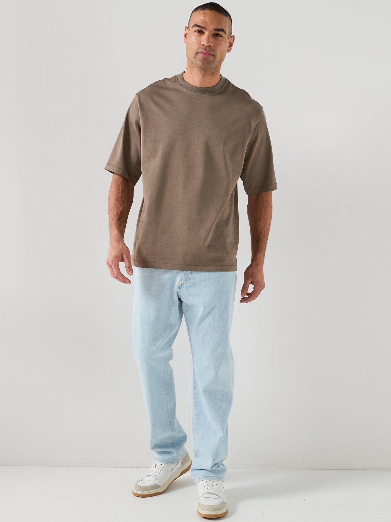 Image 3 of 6 of ONLY & SONS Millenium Oversized T-Shirt - Beige