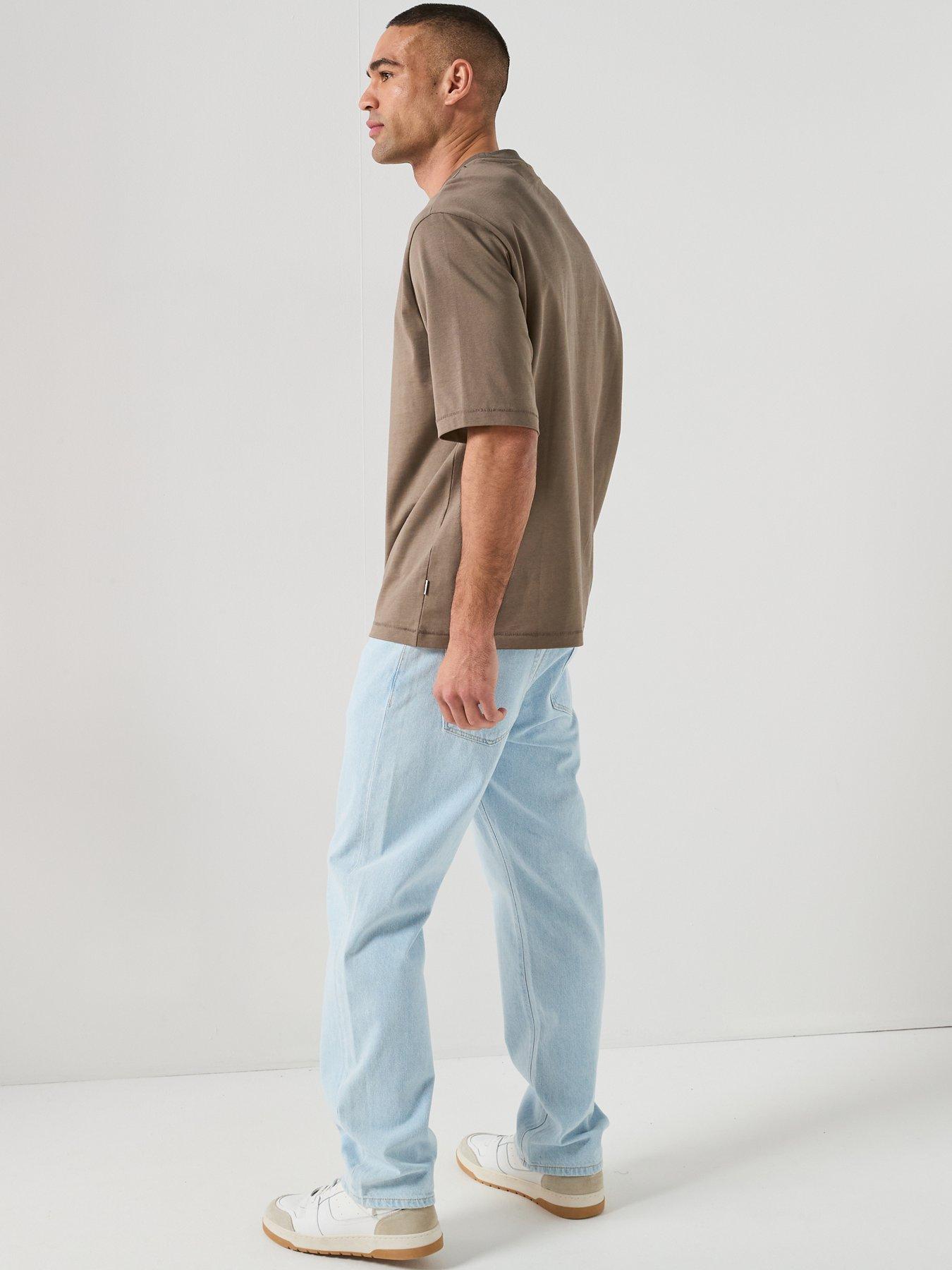 Image 6 of 6 of ONLY & SONS Millenium Oversized T-Shirt - Beige