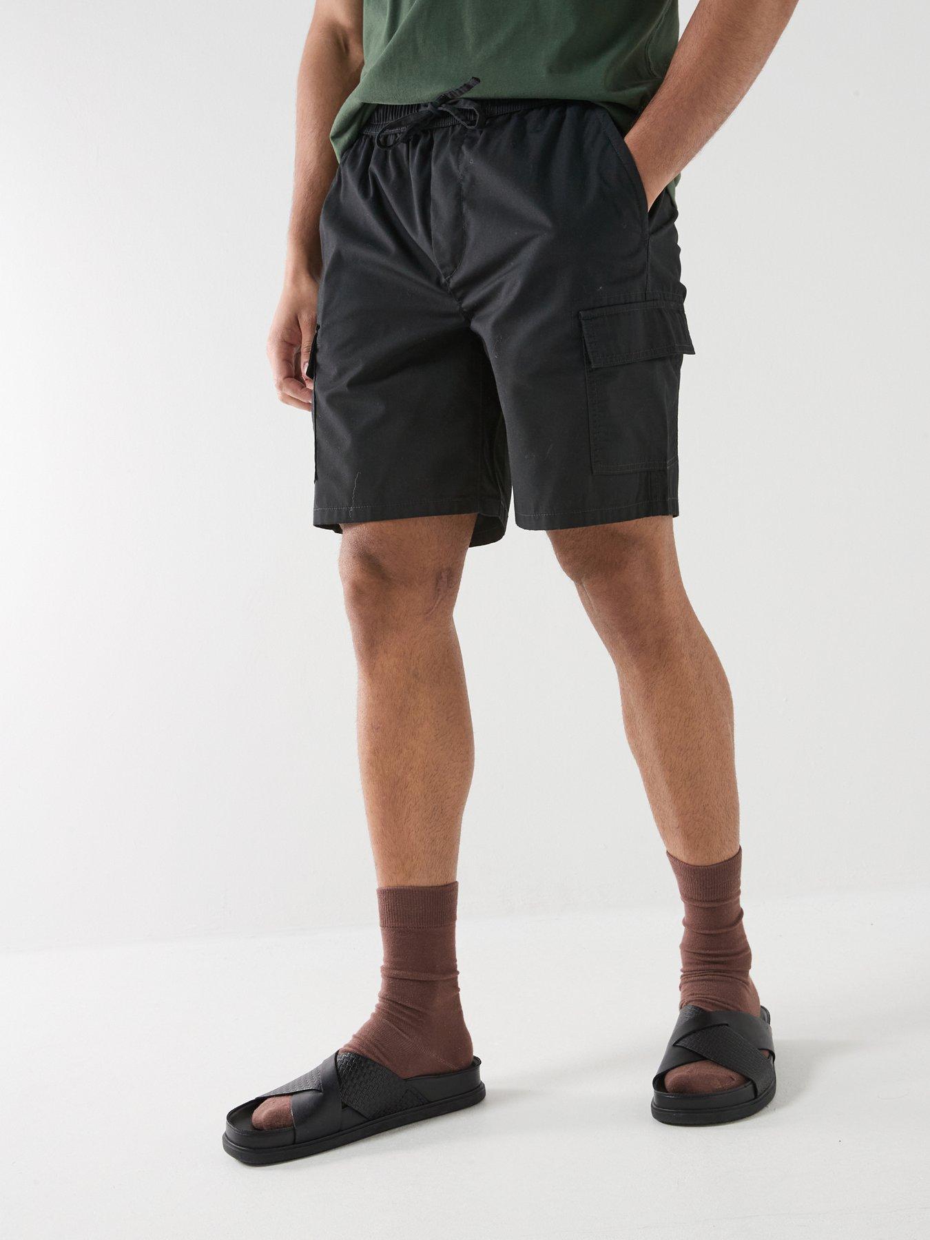 Image 1 of 4 of ONLY & SONS Kal Cargo Shorts - Black
