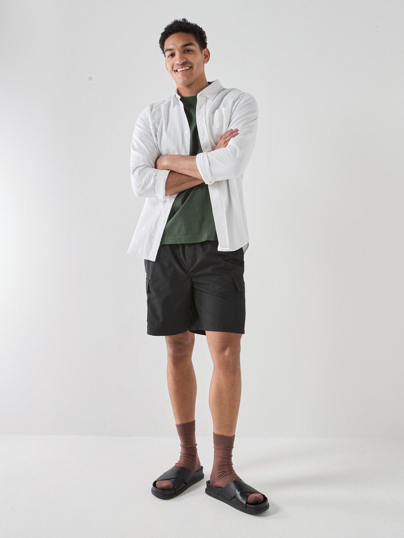 Image 3 of 4 of ONLY & SONS Kal Cargo Shorts - Black