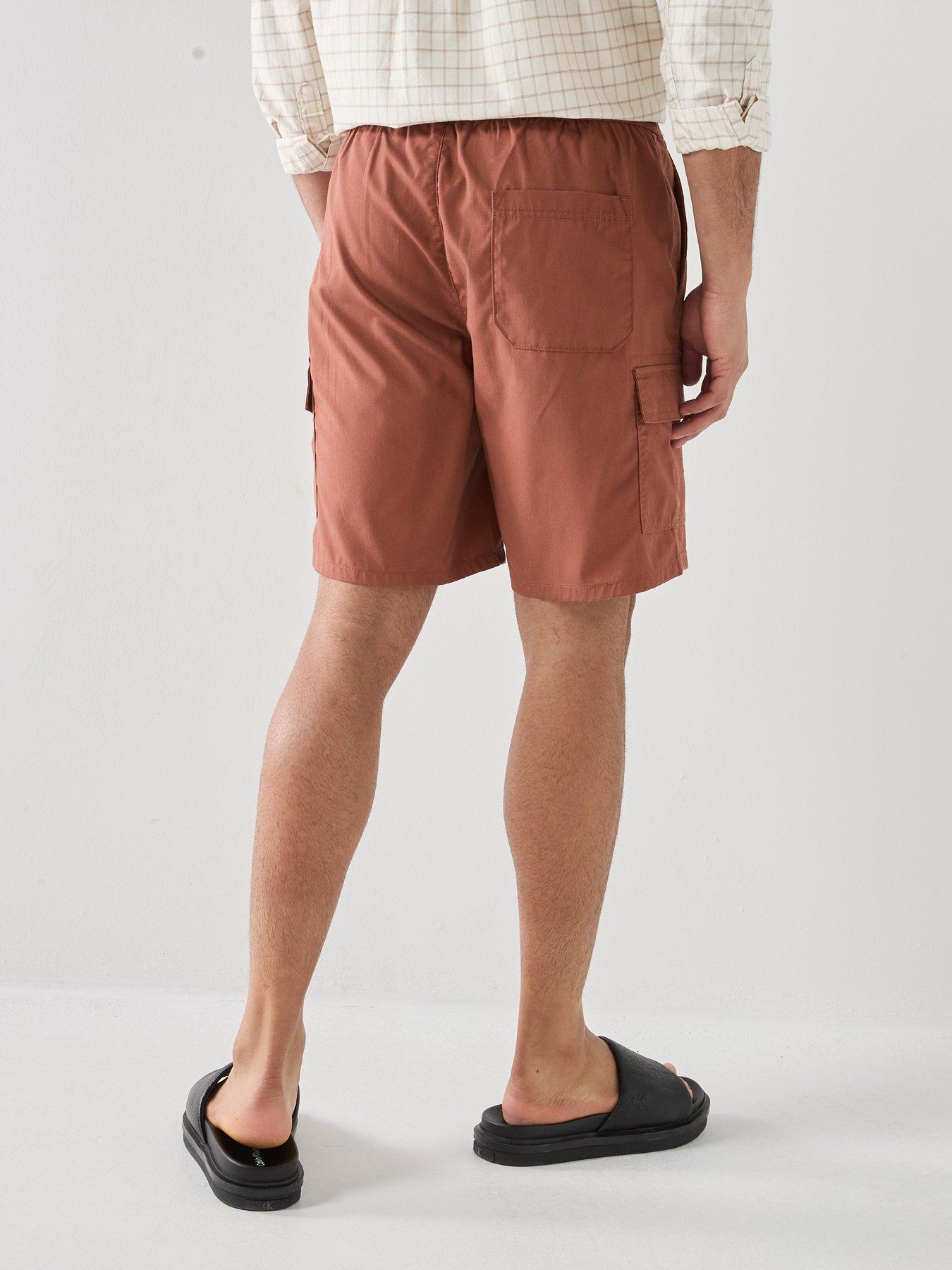 Image 2 of 5 of ONLY & SONS Kal Cargo Shorts - Brown