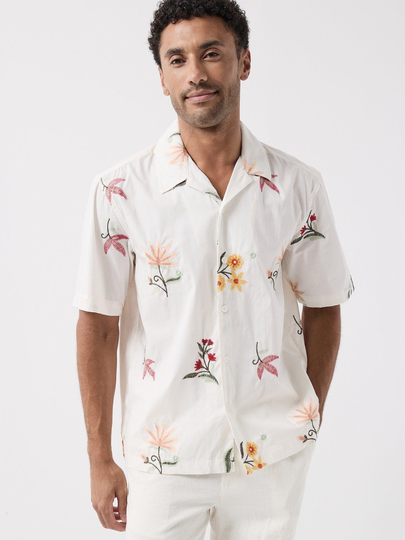ONLY & SONS Edward Short Sleeve Shirt - White