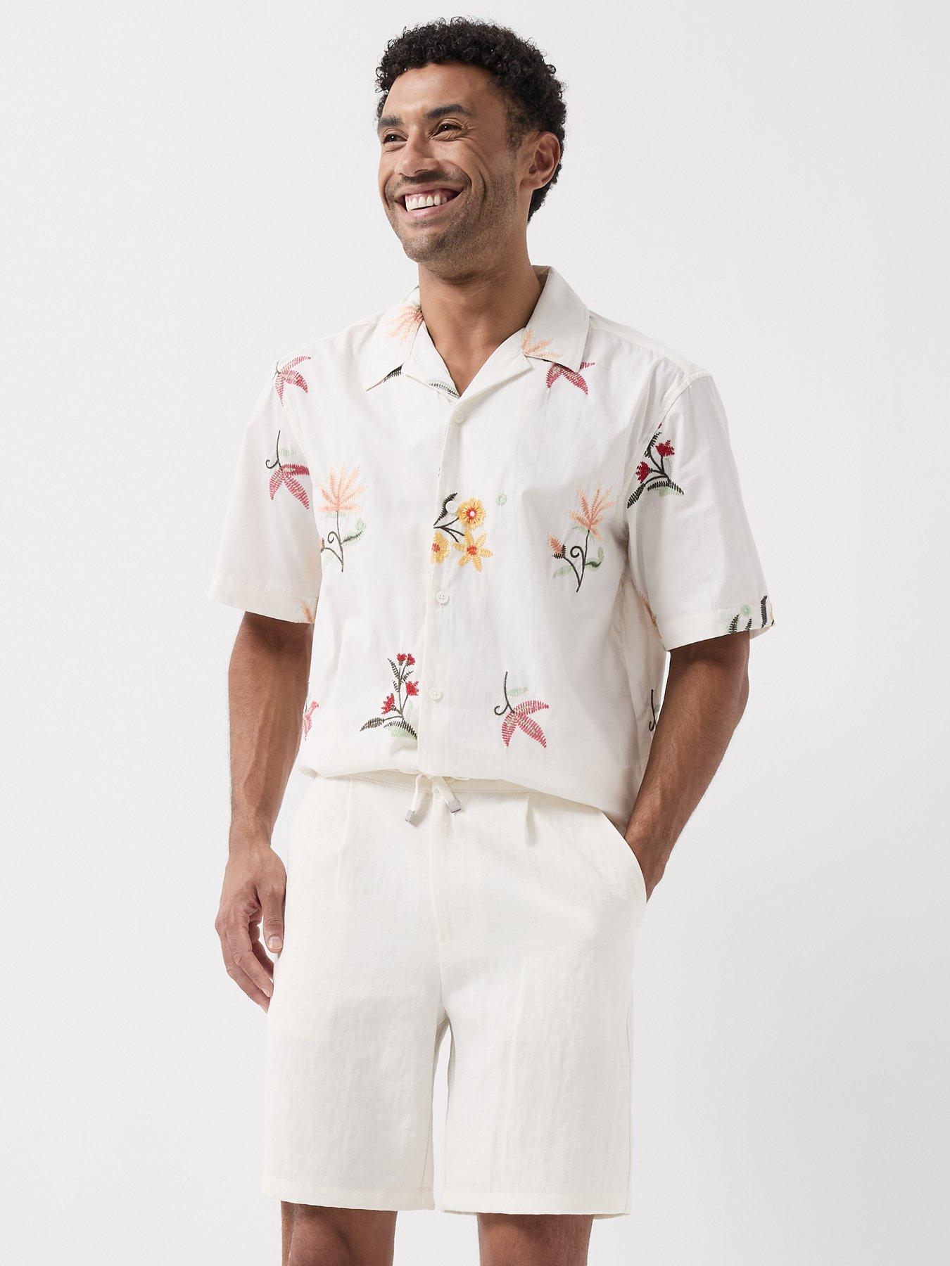 Image 6 of 6 of ONLY & SONS Edward Short Sleeve Shirt - White