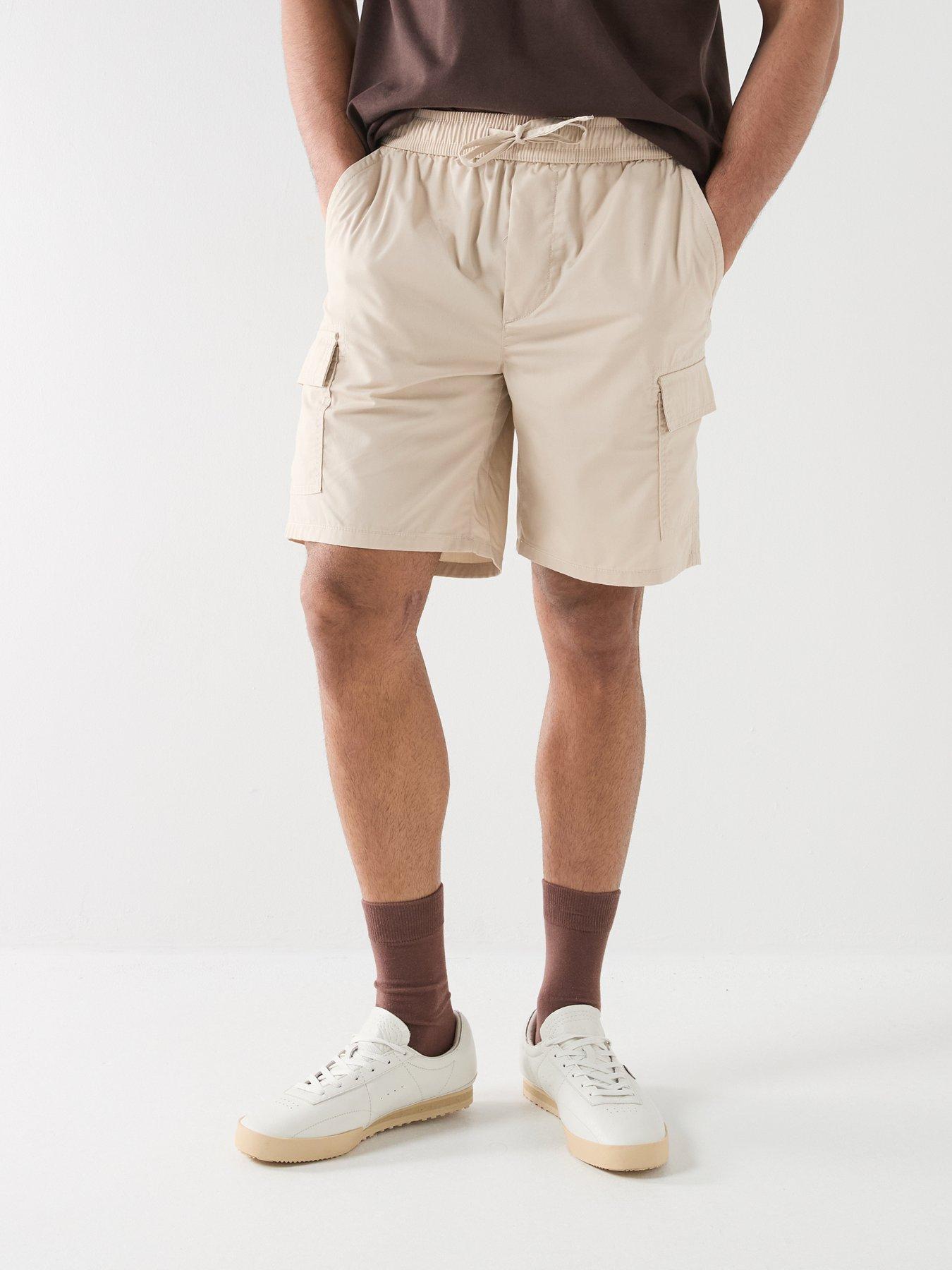 Image 1 of 5 of ONLY & SONS Kal Cargo Shorts - Cream