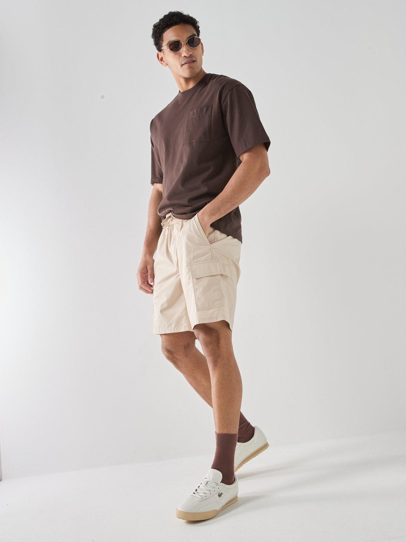 Image 3 of 5 of ONLY & SONS Kal Cargo Shorts - Cream