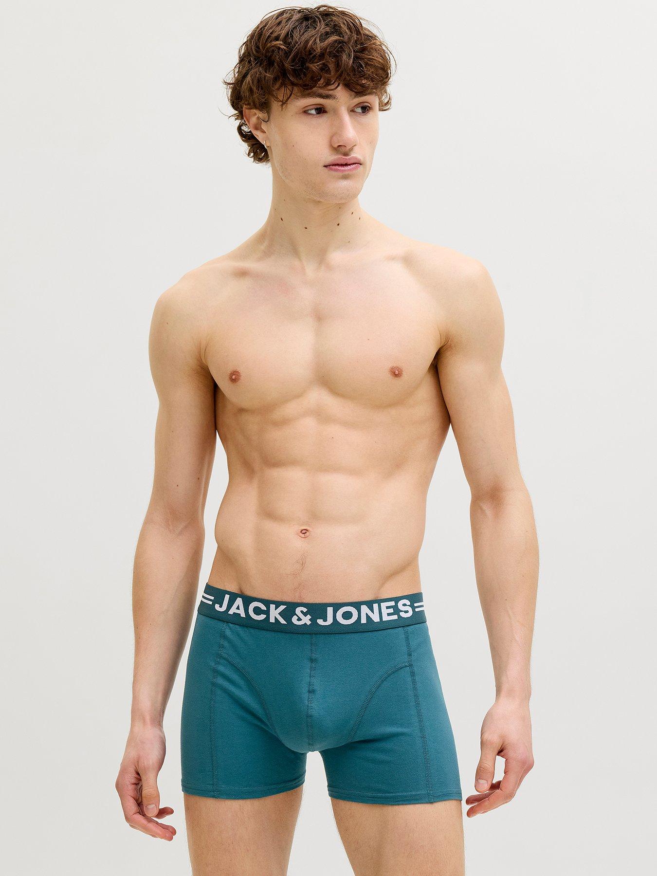  image of jack-jones-3-pack-sense-logo-trunks-multi