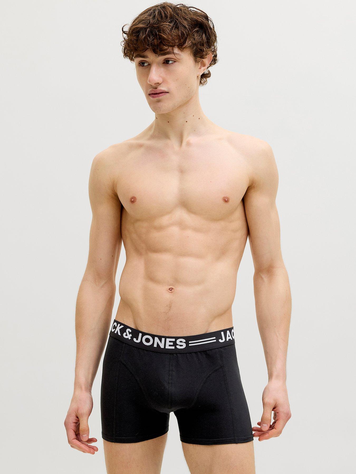  image of jack-jones-3-pack-sense-logo-trunks-multi