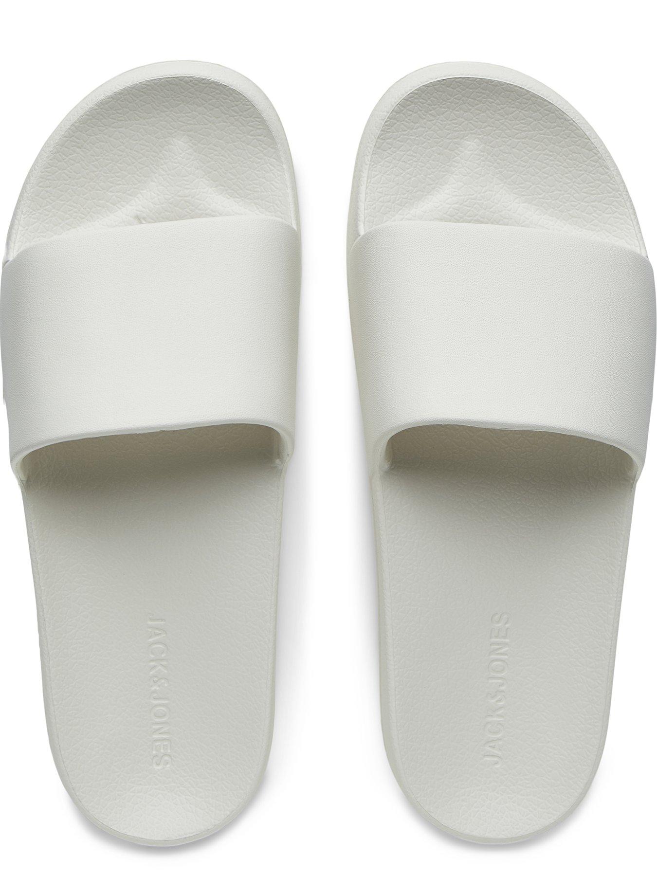 Image 4 of 4 of Jack & Jones Moulded Slider - White